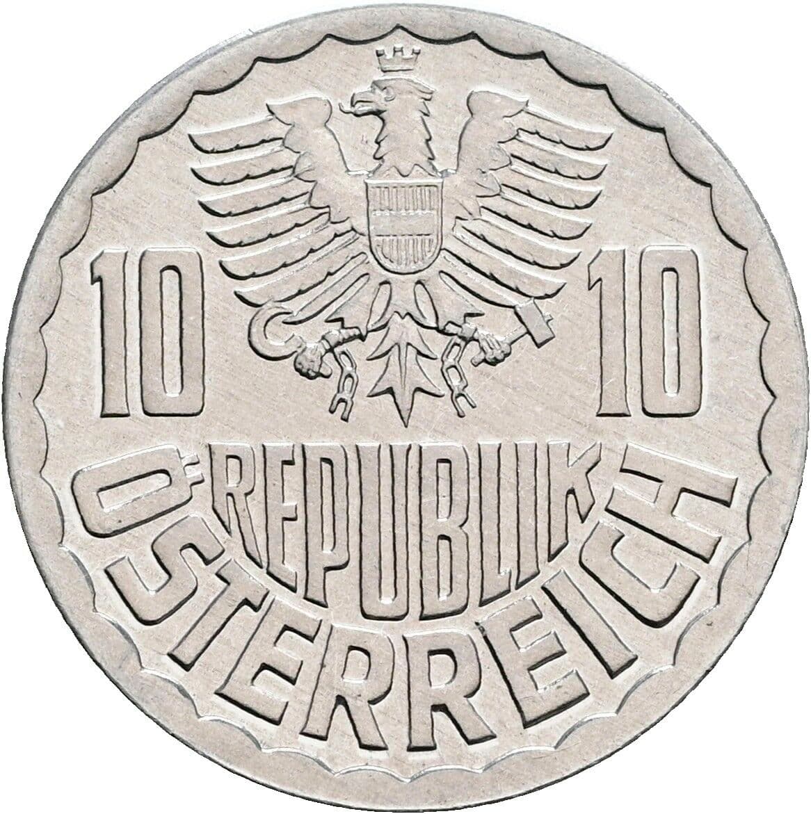 10 Groschen 1984 – Rückseite