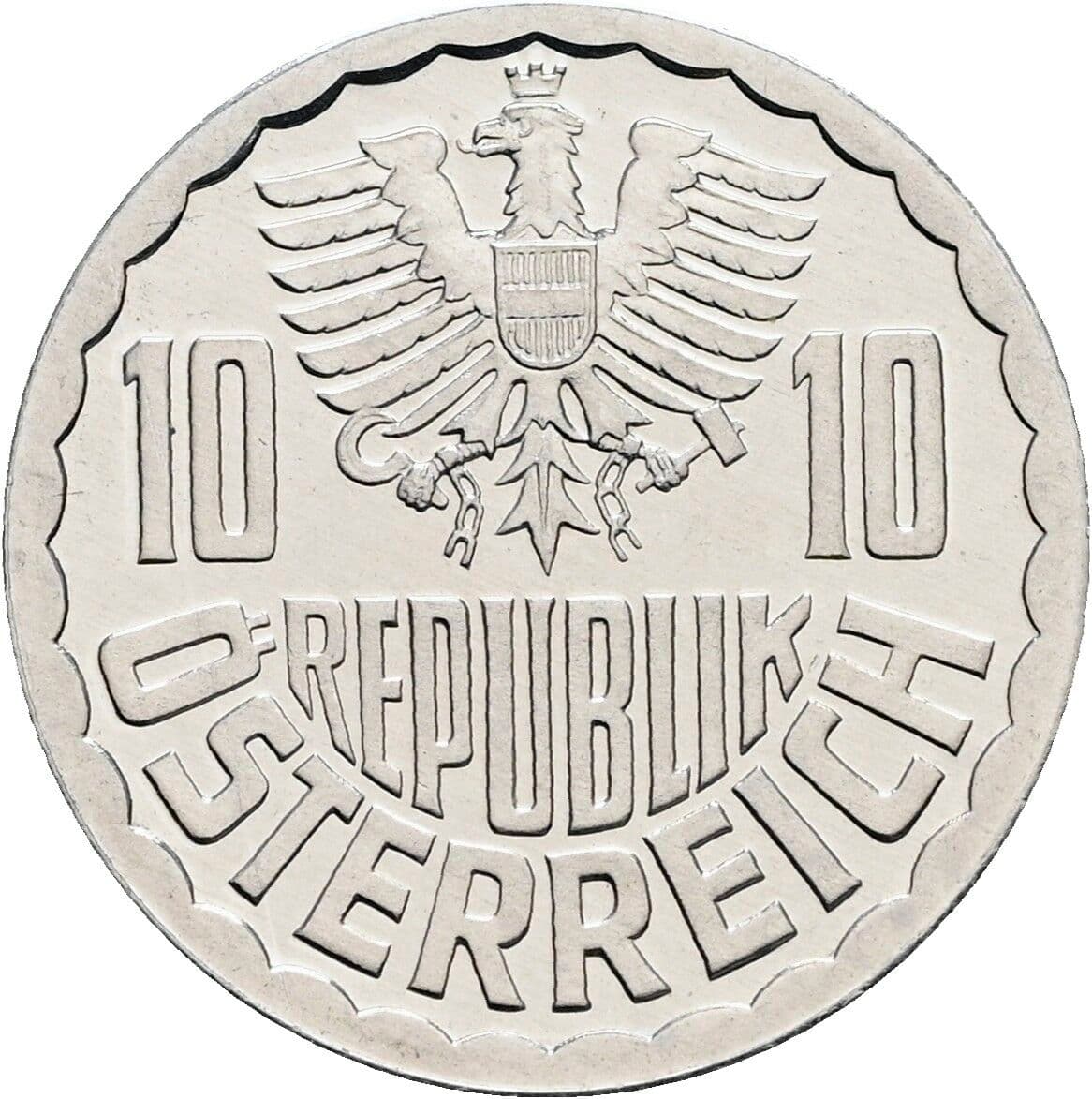 10 Groschen 1987 – Rückseite