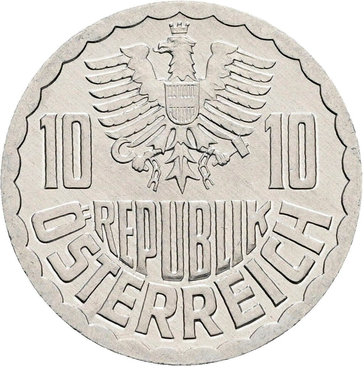 10 Groschen 1995 – Rückseite