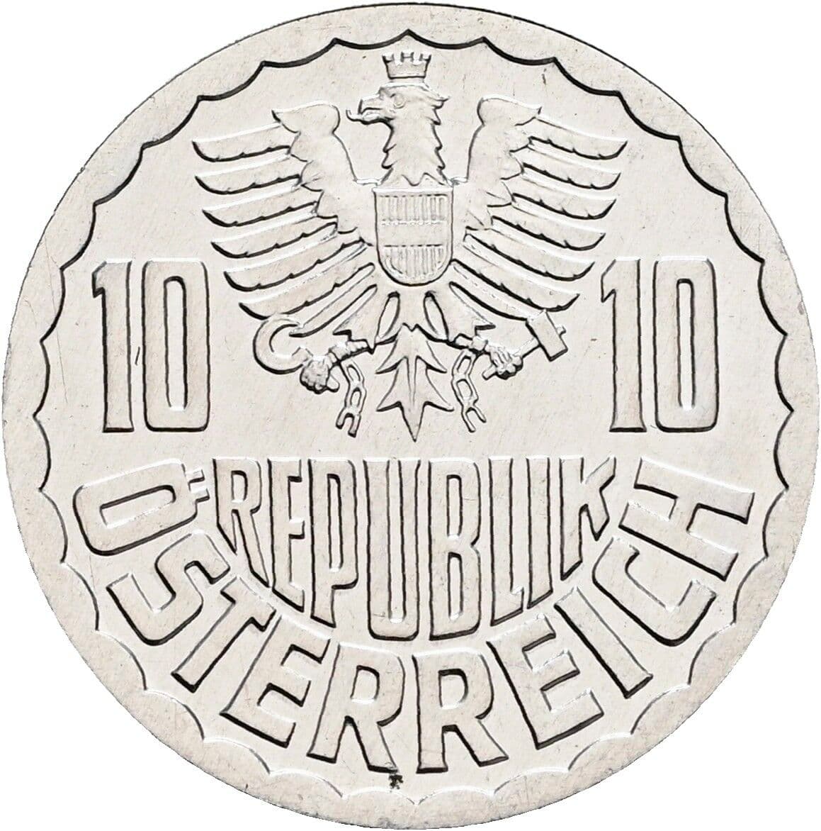 10 Groschen 2001 – Rückseite