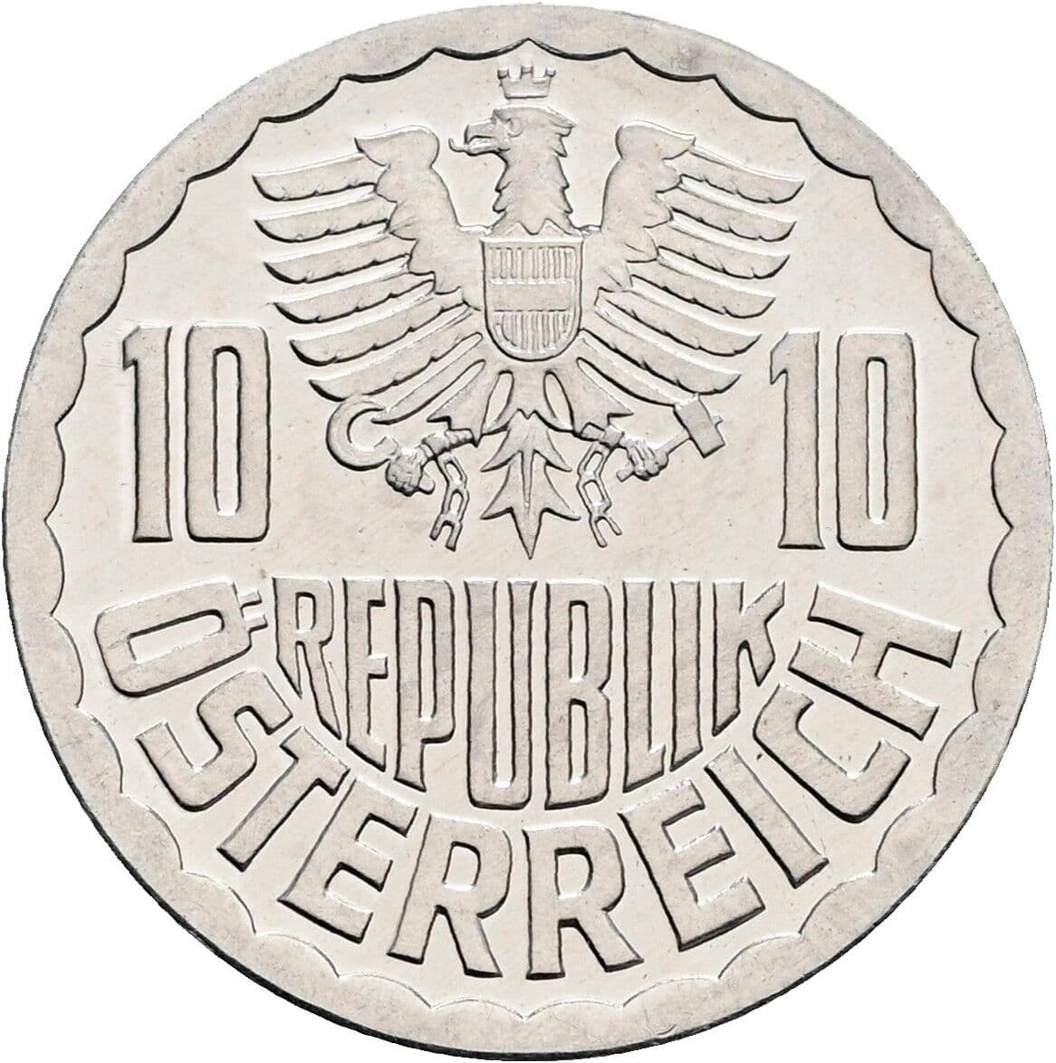 10 Groschen 1988 – Rückseite