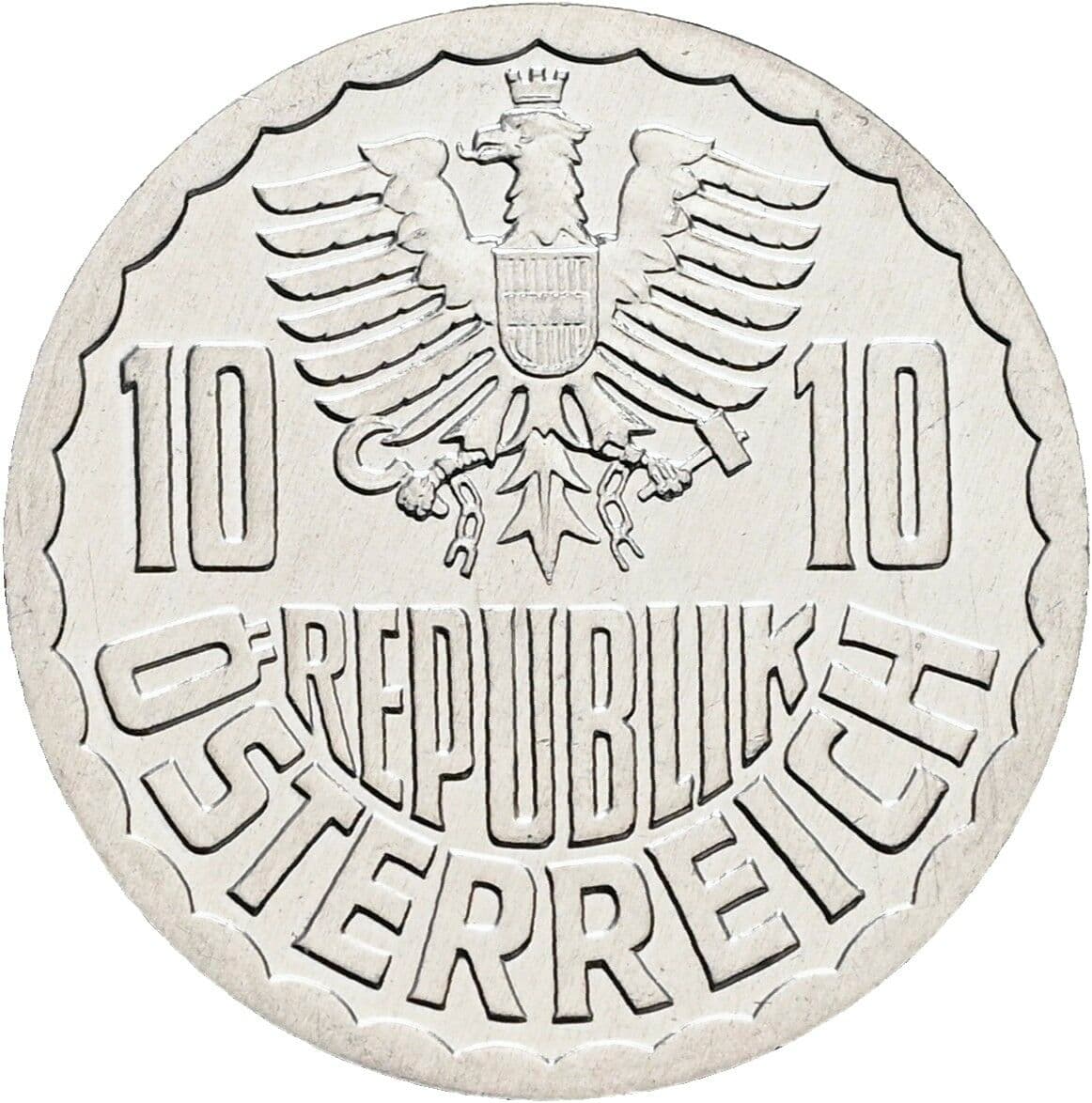 10 Groschen 1999 – Rückseite