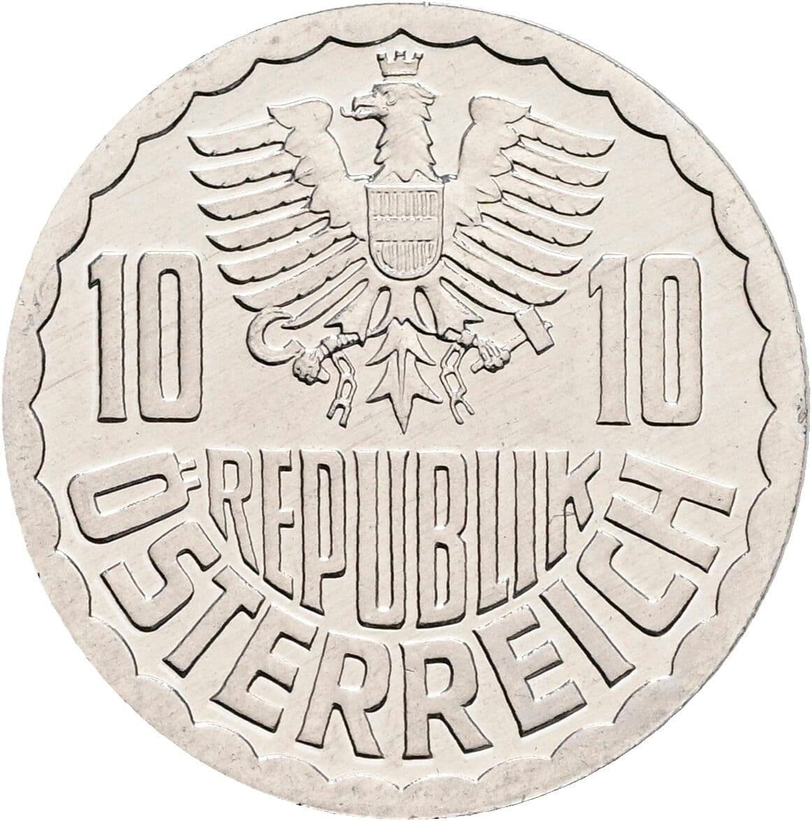 10 Groschen 1990 – Rückseite