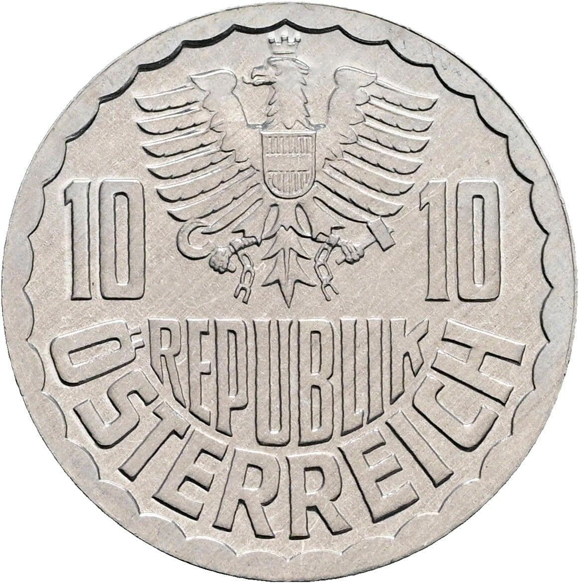 10 Groschen 1985 – Rückseite