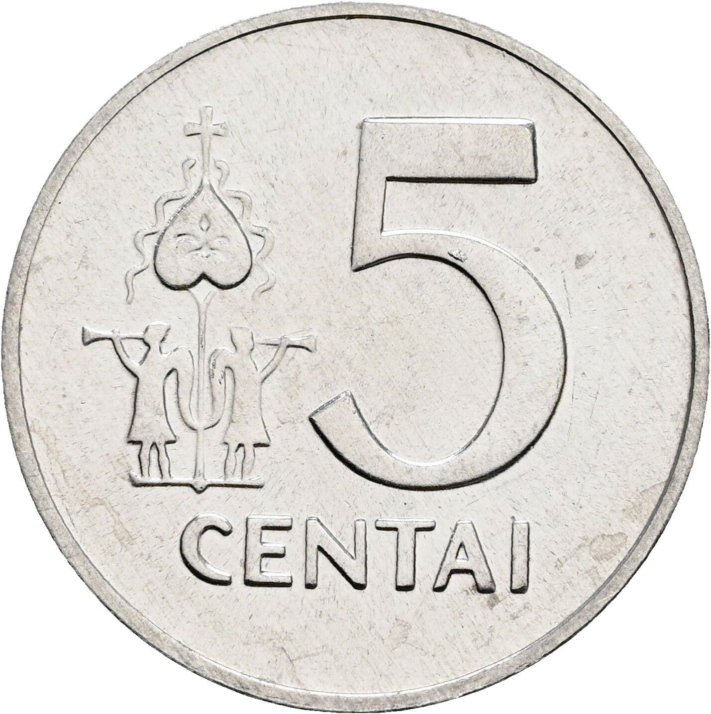 5 Centai 1991 – Vorderseite