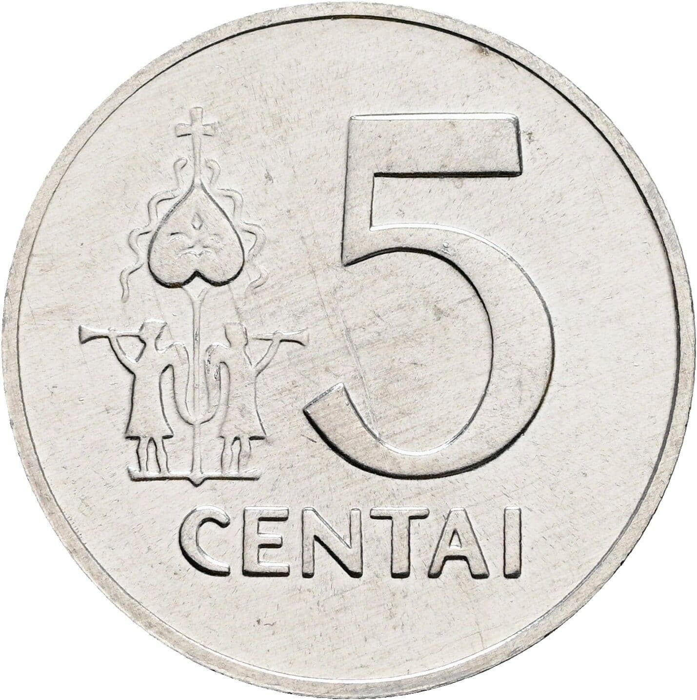 5 Centai 1991 – Vorderseite
