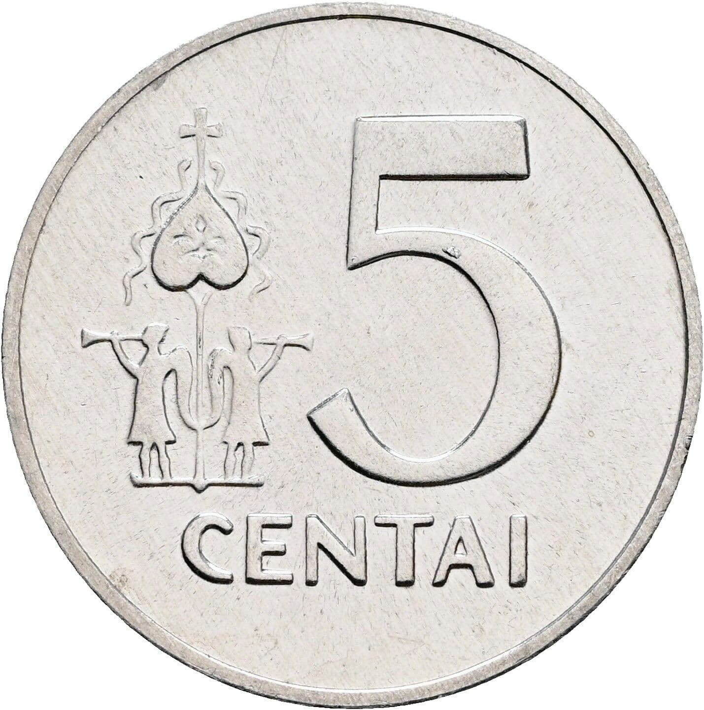 5 Centai 1991 – Vorderseite