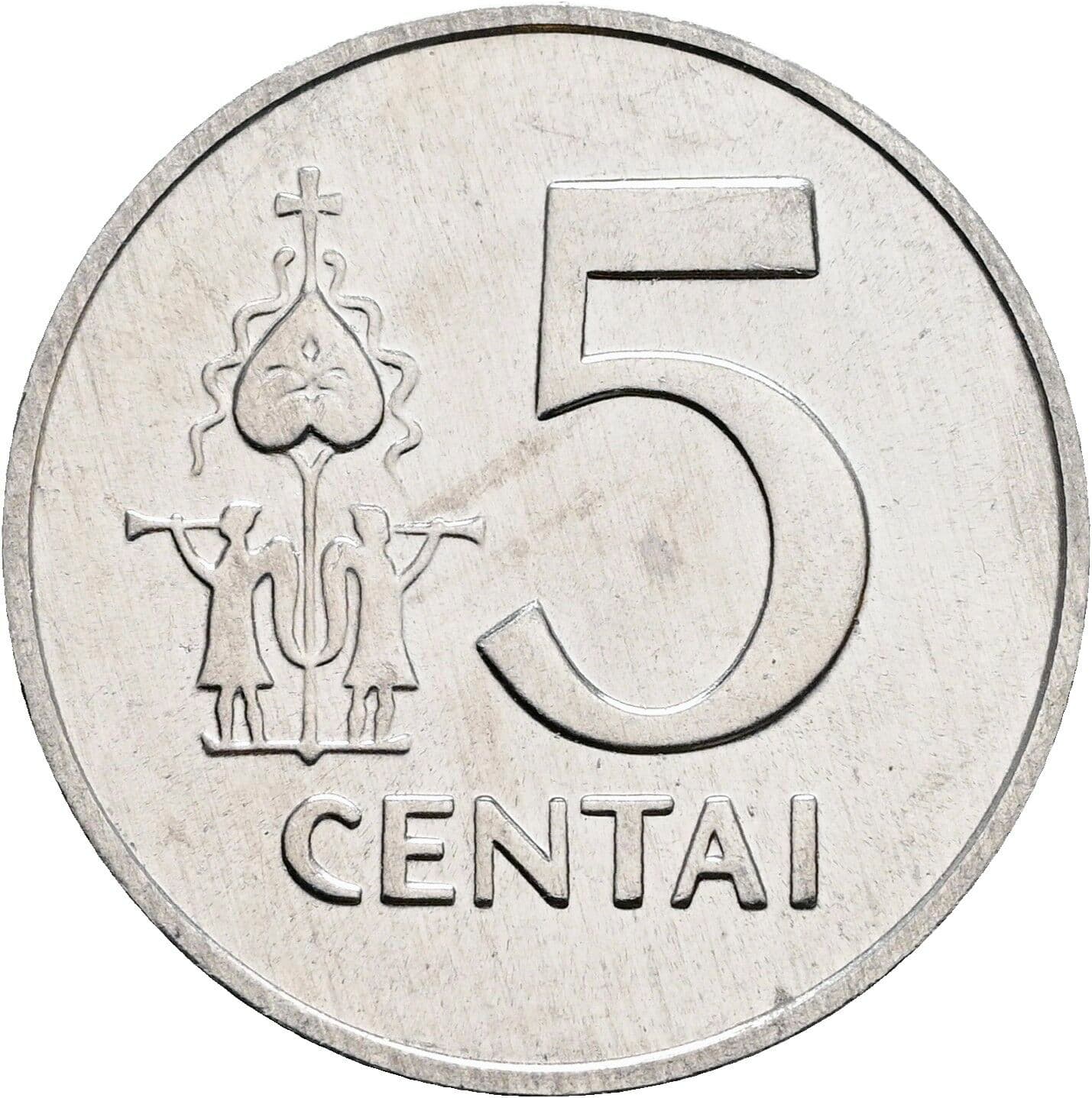 5 Centai 1991 – Vorderseite