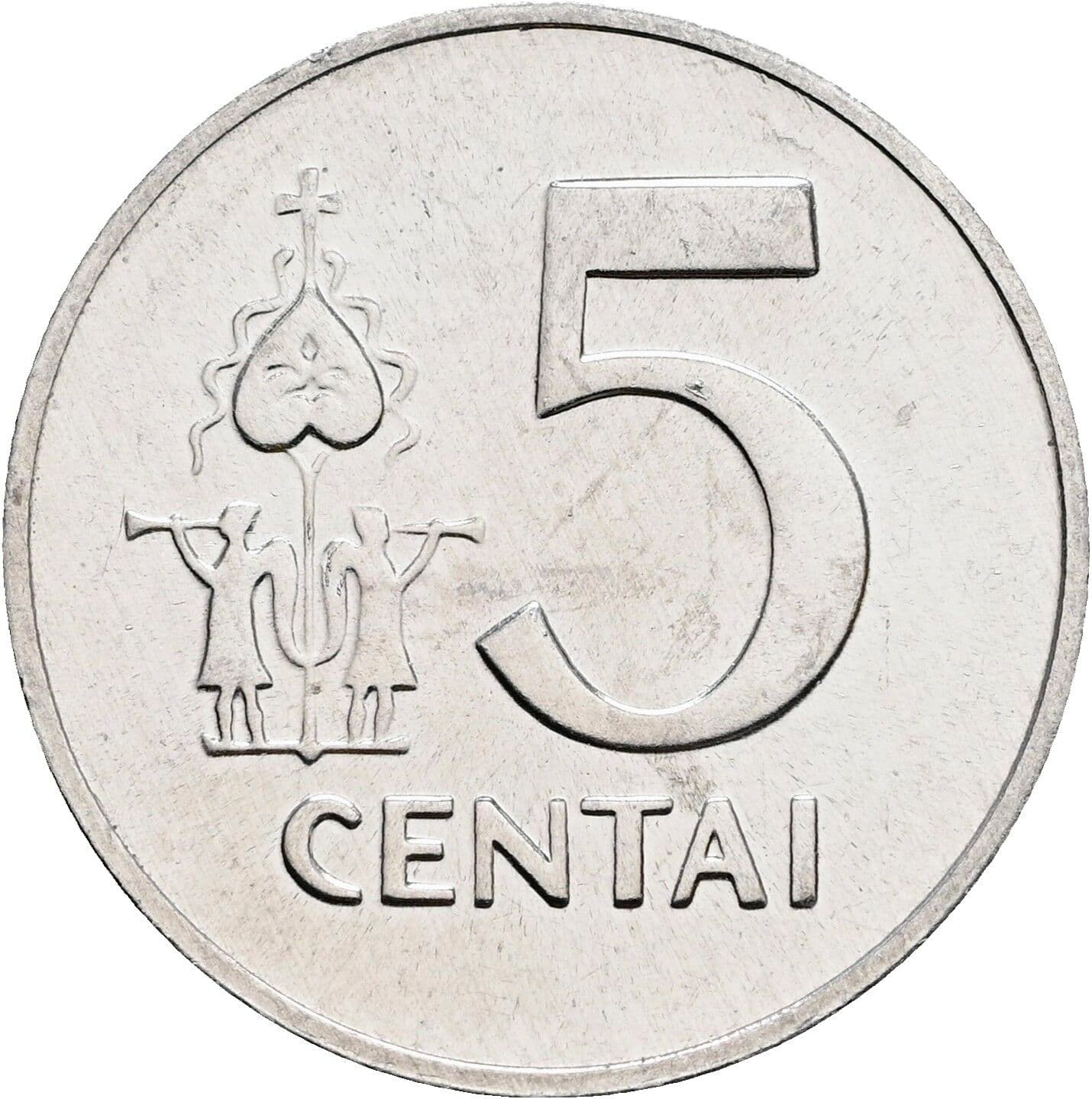 5 Centai 1991 – Vorderseite
