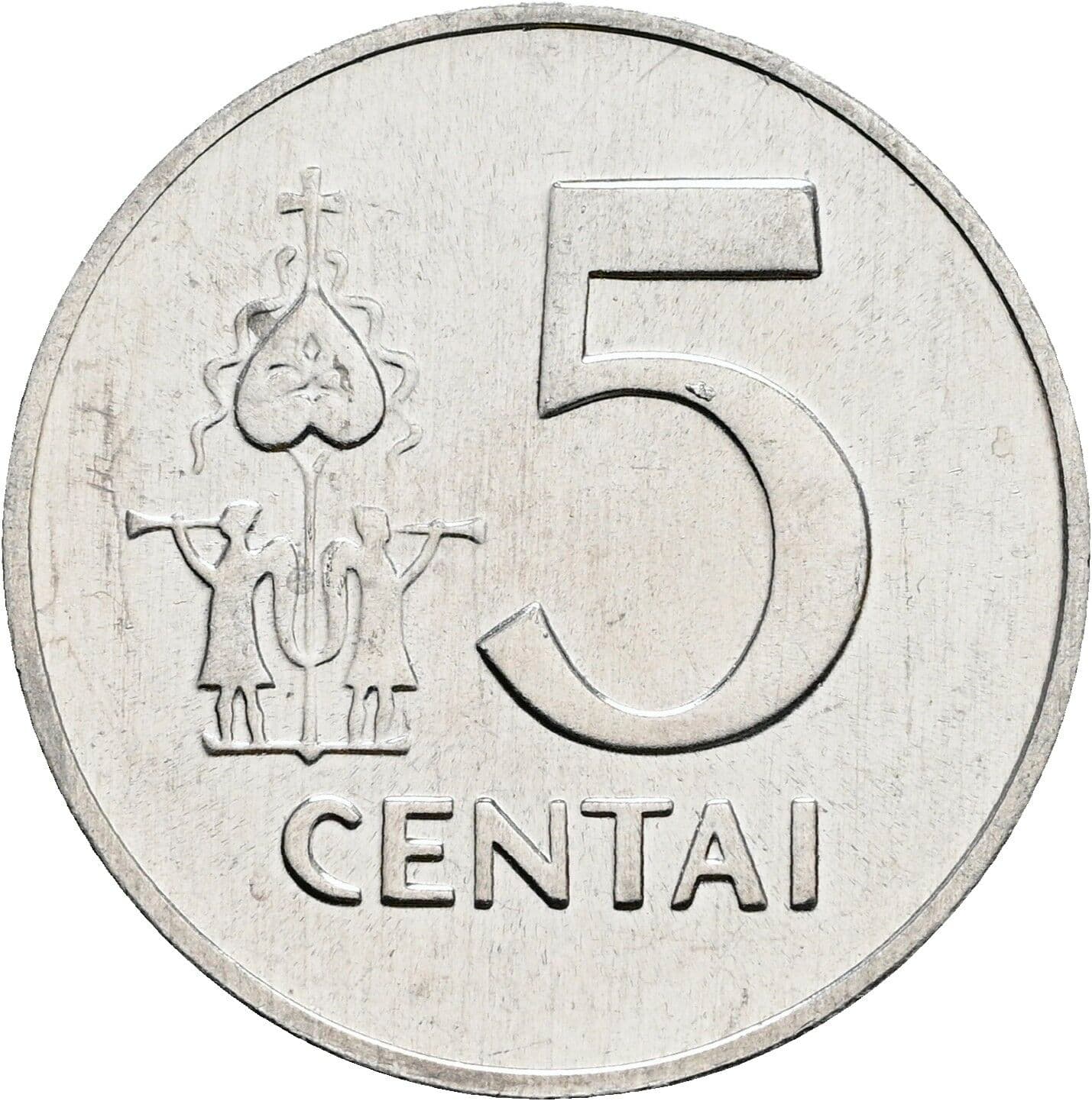 5 Centai 1991 – Vorderseite