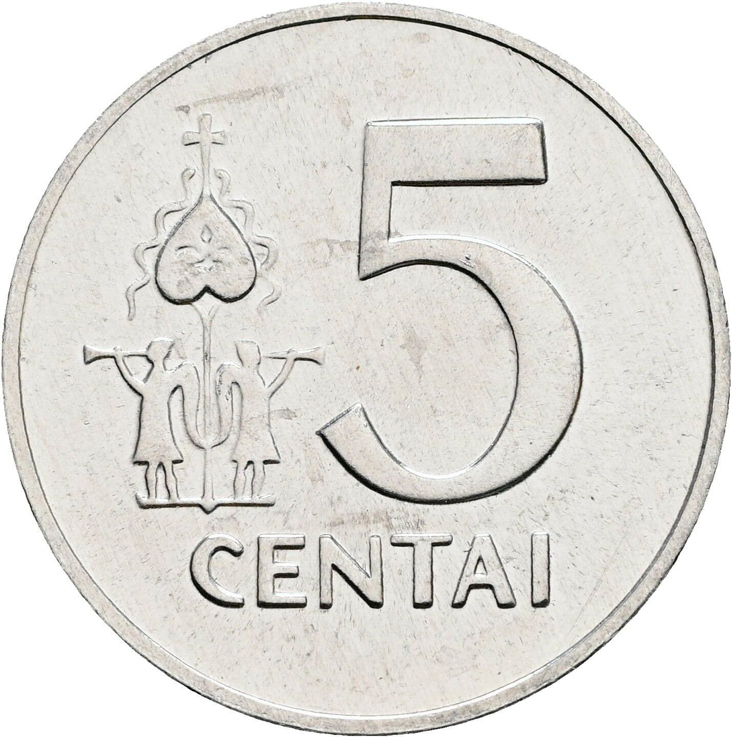5 Centai 1991 – Vorderseite