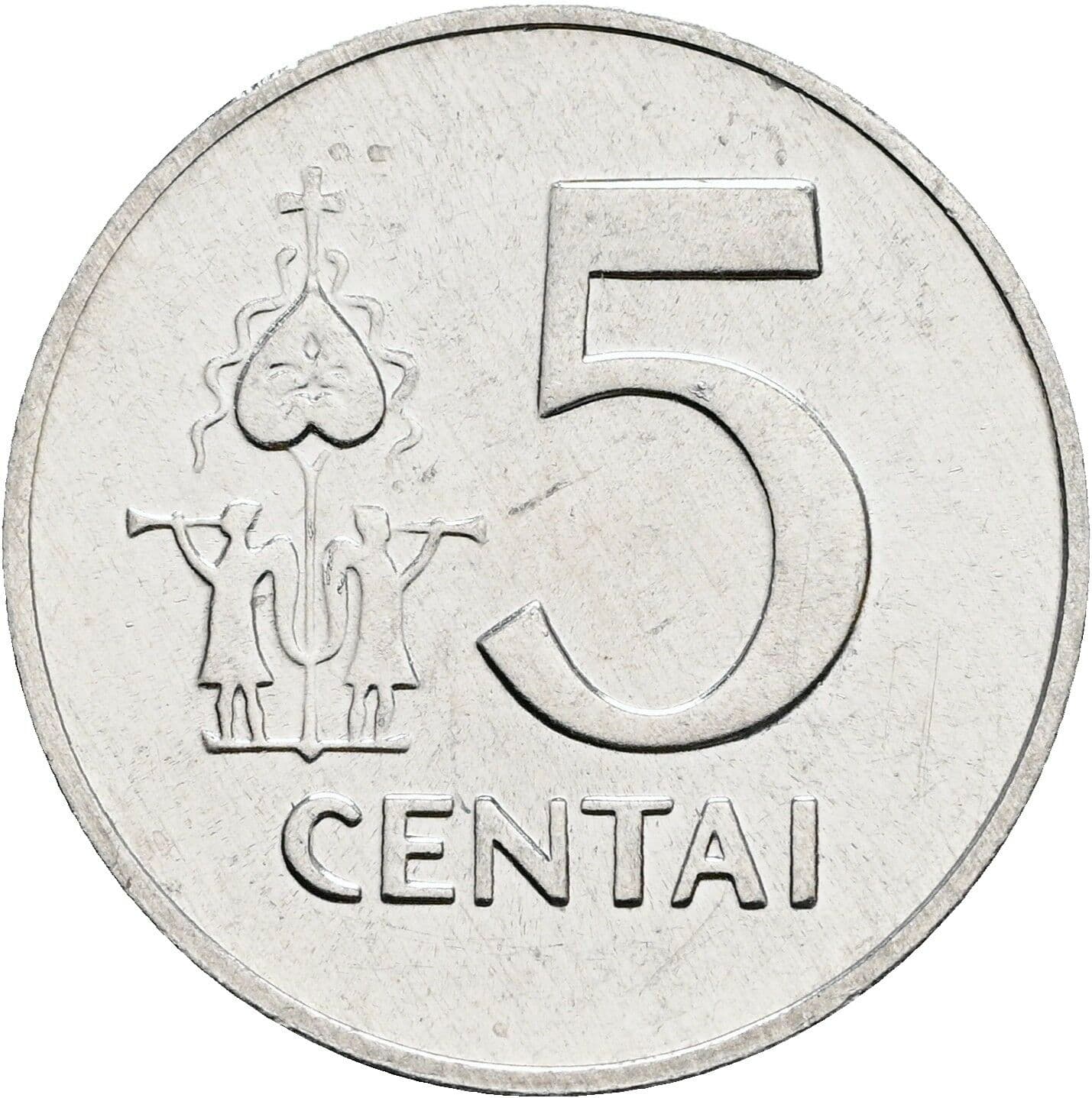 5 Centai 1991 – Vorderseite