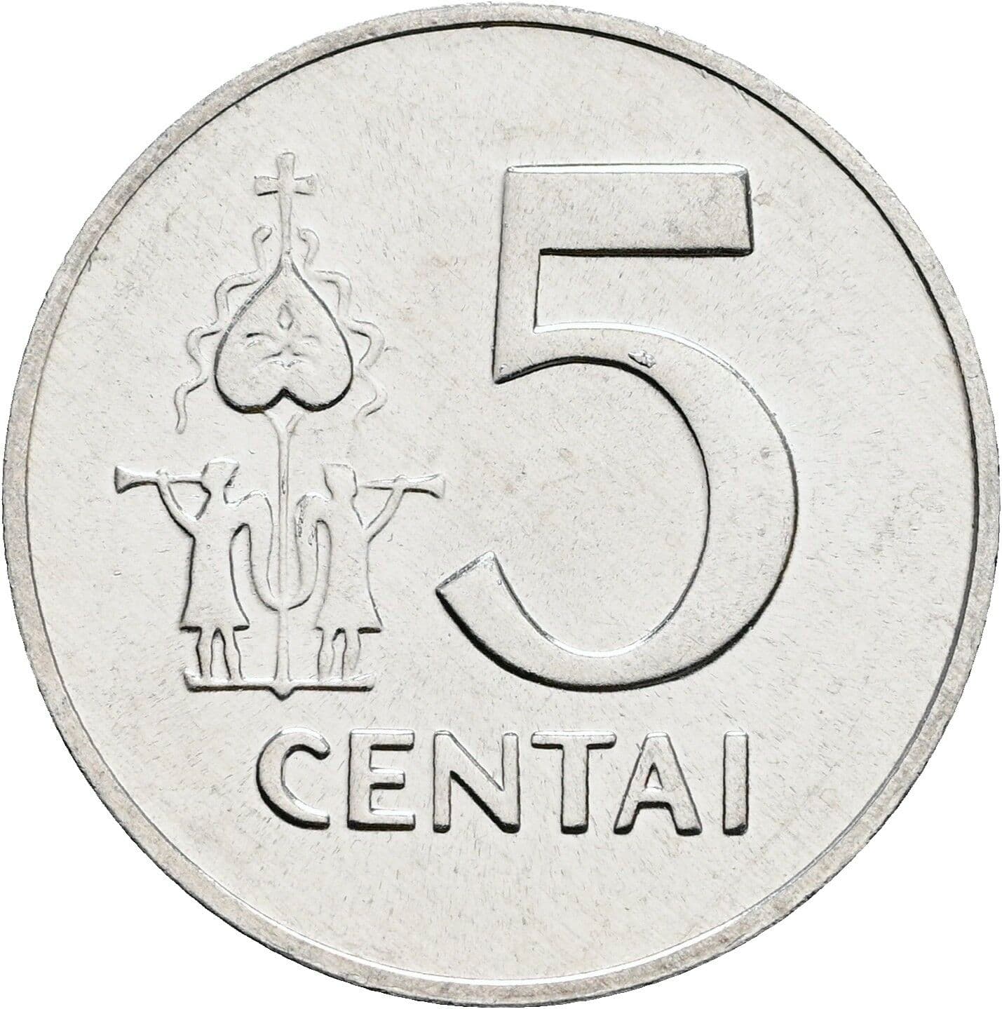 5 Centai 1991 – Vorderseite
