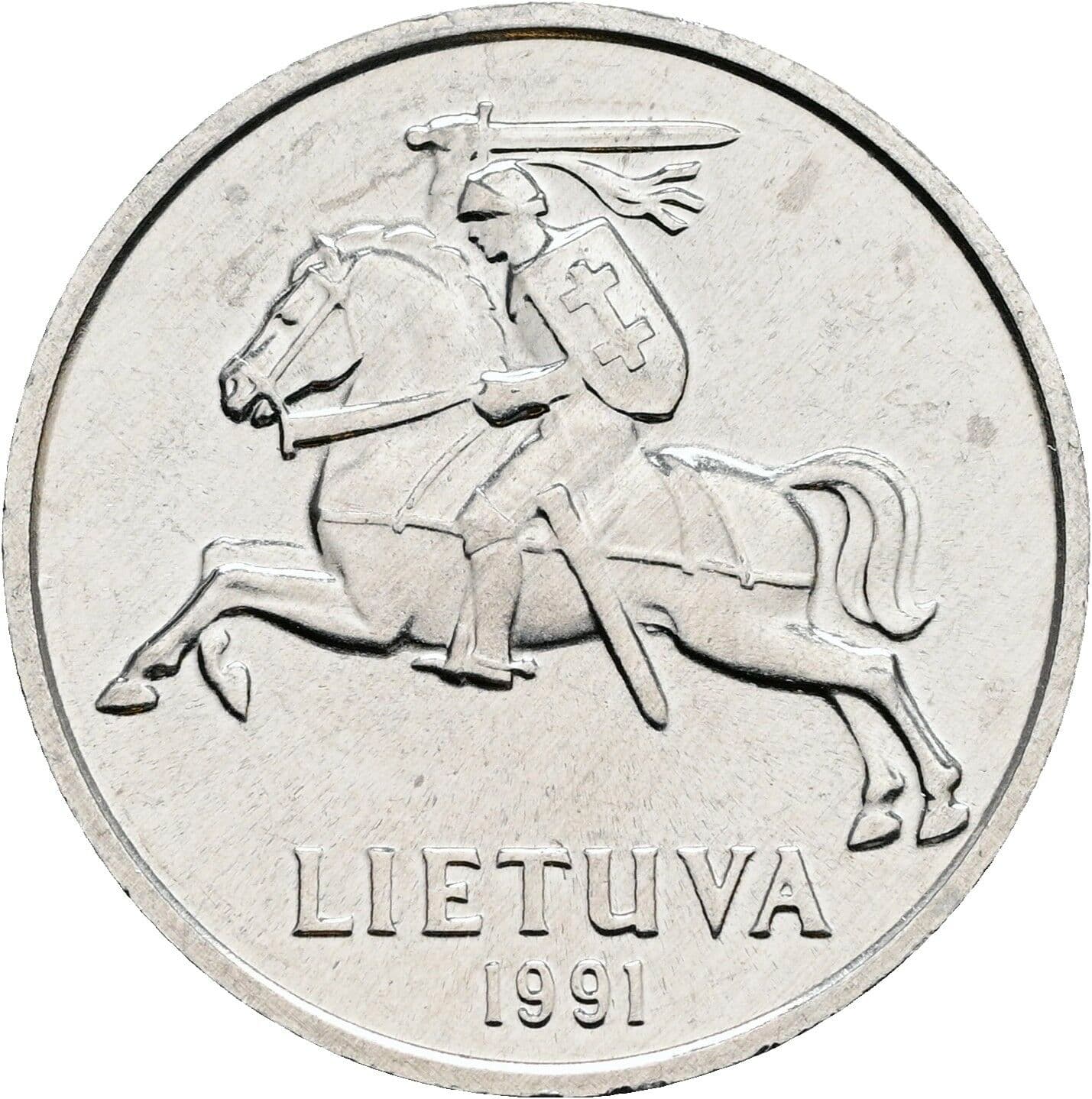 5 Centai 1991 – Rückseite