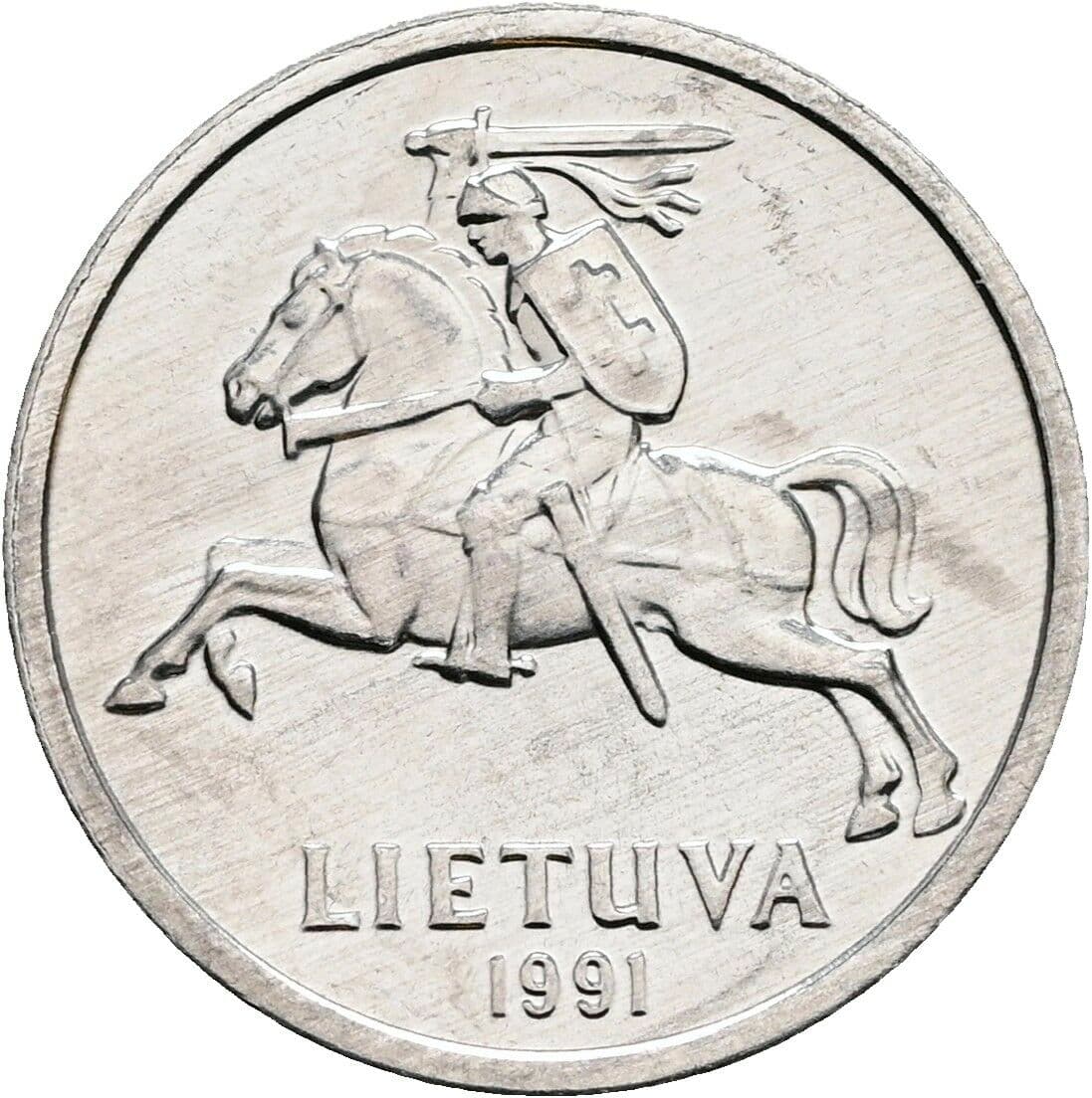 1 Centas 1991 – Rückseite