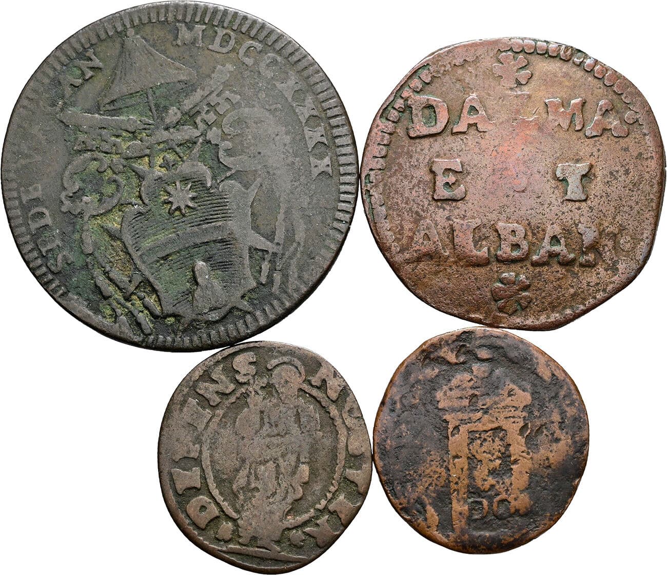 Lot mit 4 Münzen