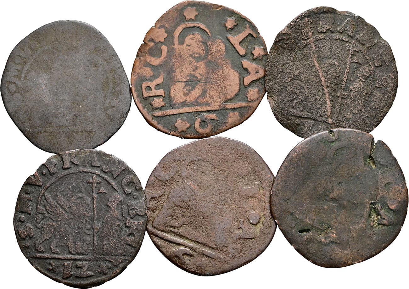 Lot mit 6 Stück 12 Denarii