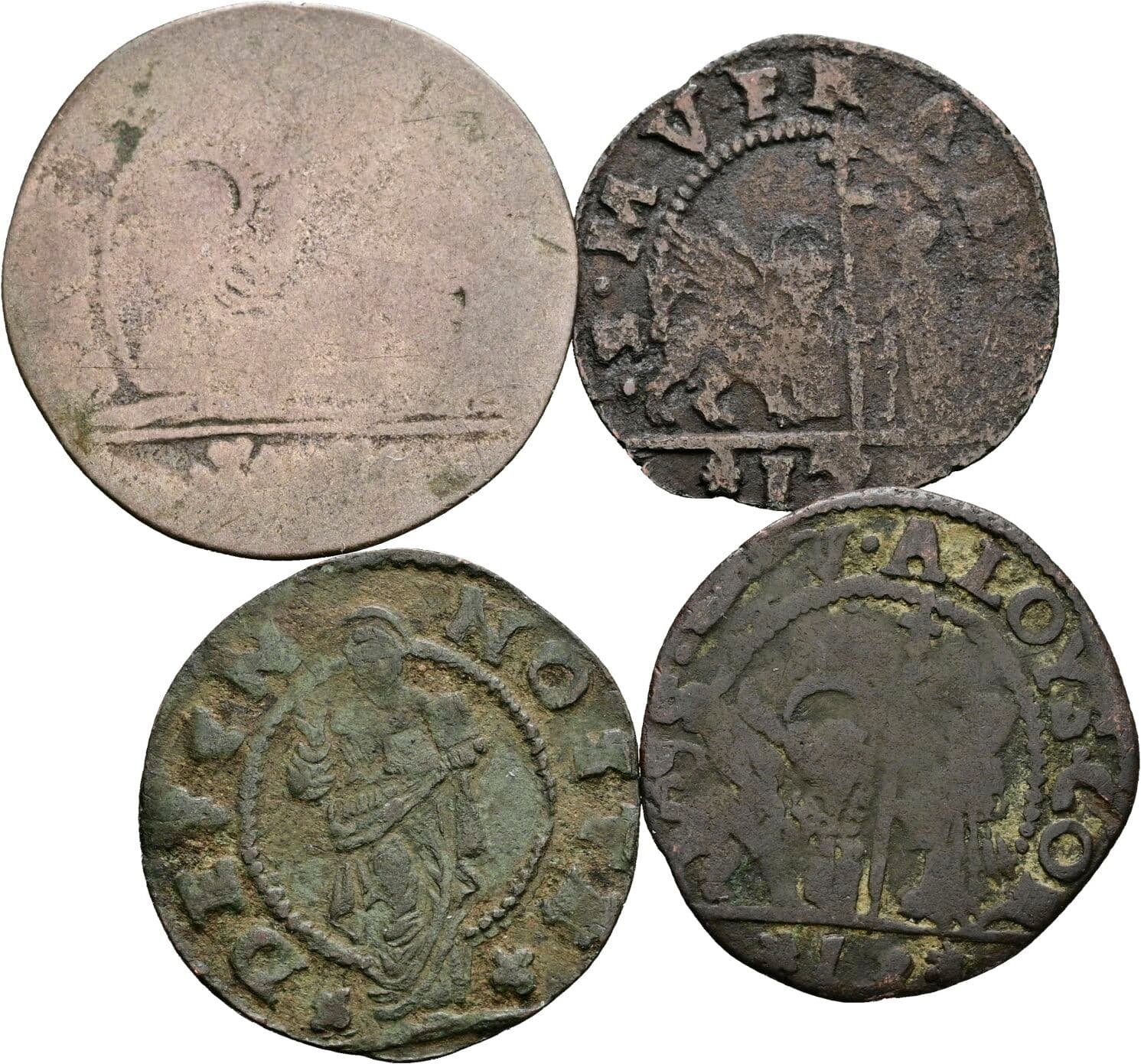 Lot 4 Stück Münzen