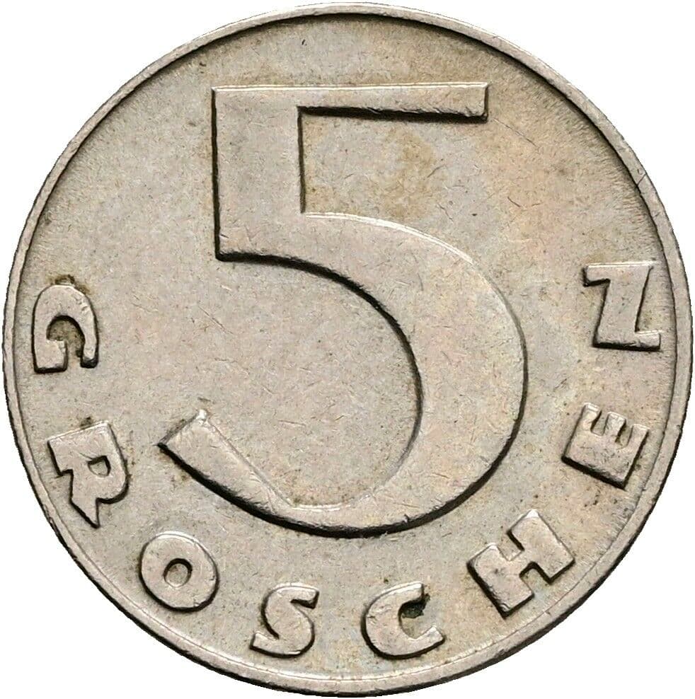 5 Groschen 1931 – Vorderseite