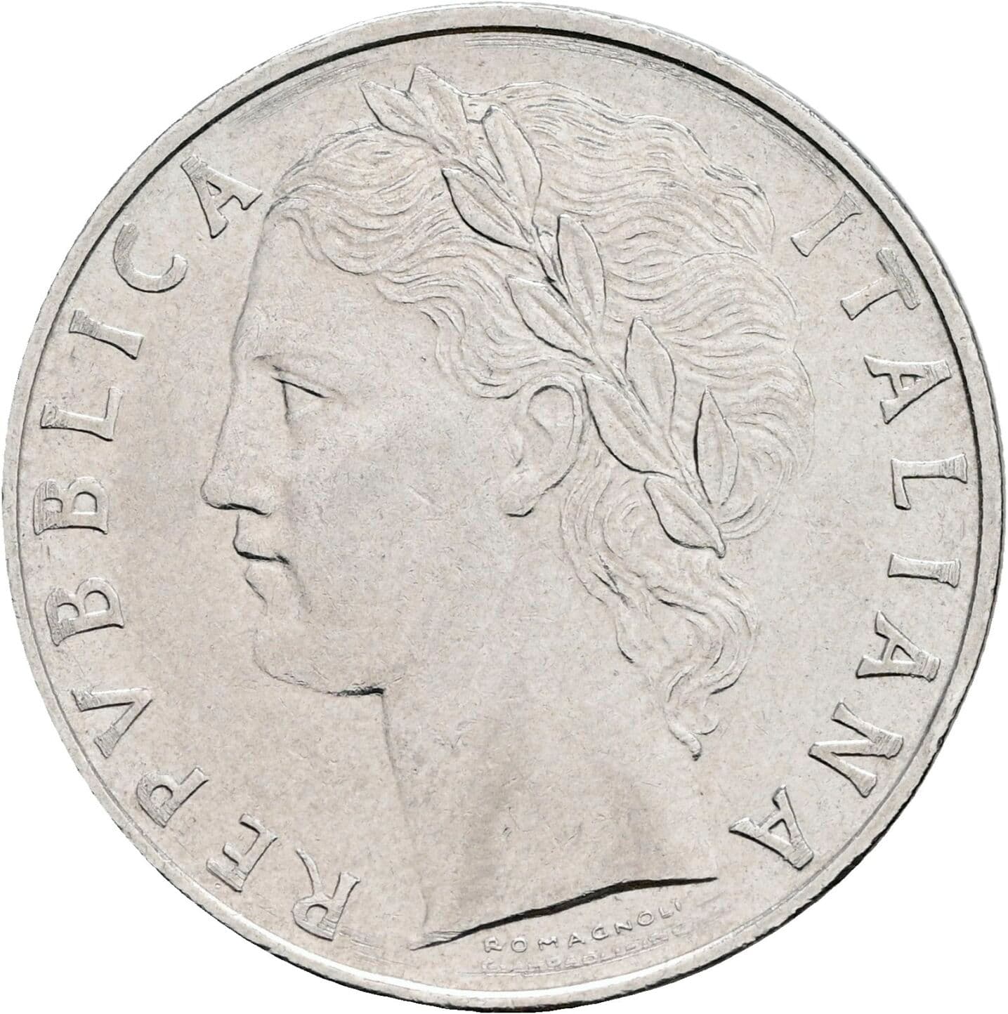 100 Lire 1972 – Vorderseite