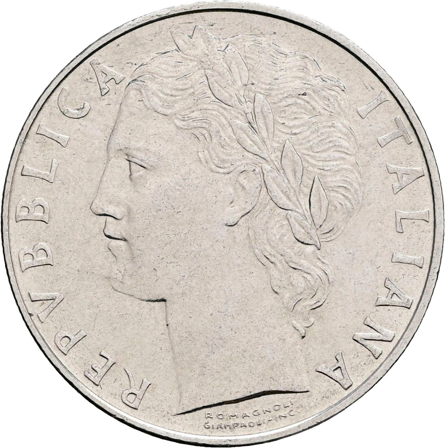 100 Lire 1974 – Vorderseite
