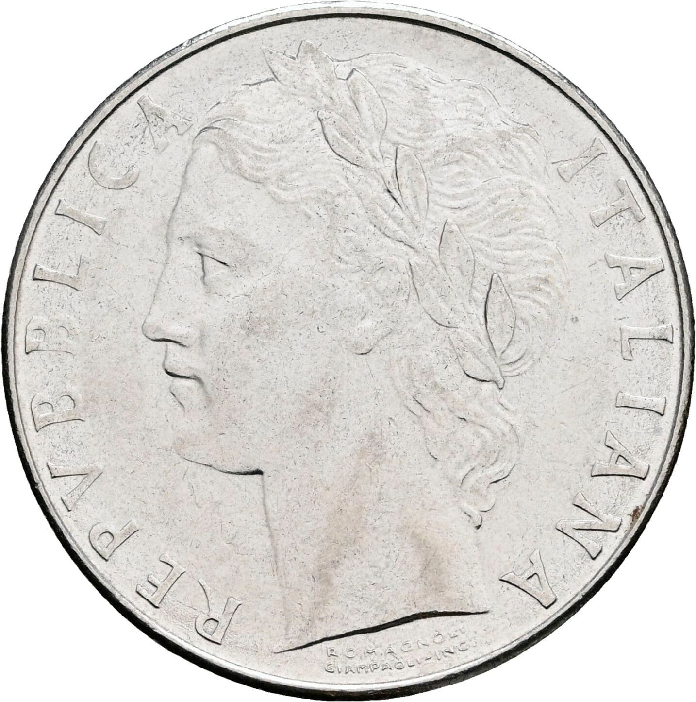 100 Lire 1978 – Vorderseite