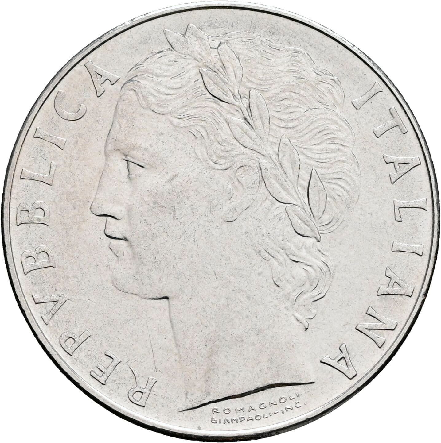 100 Lire 1976 – Vorderseite