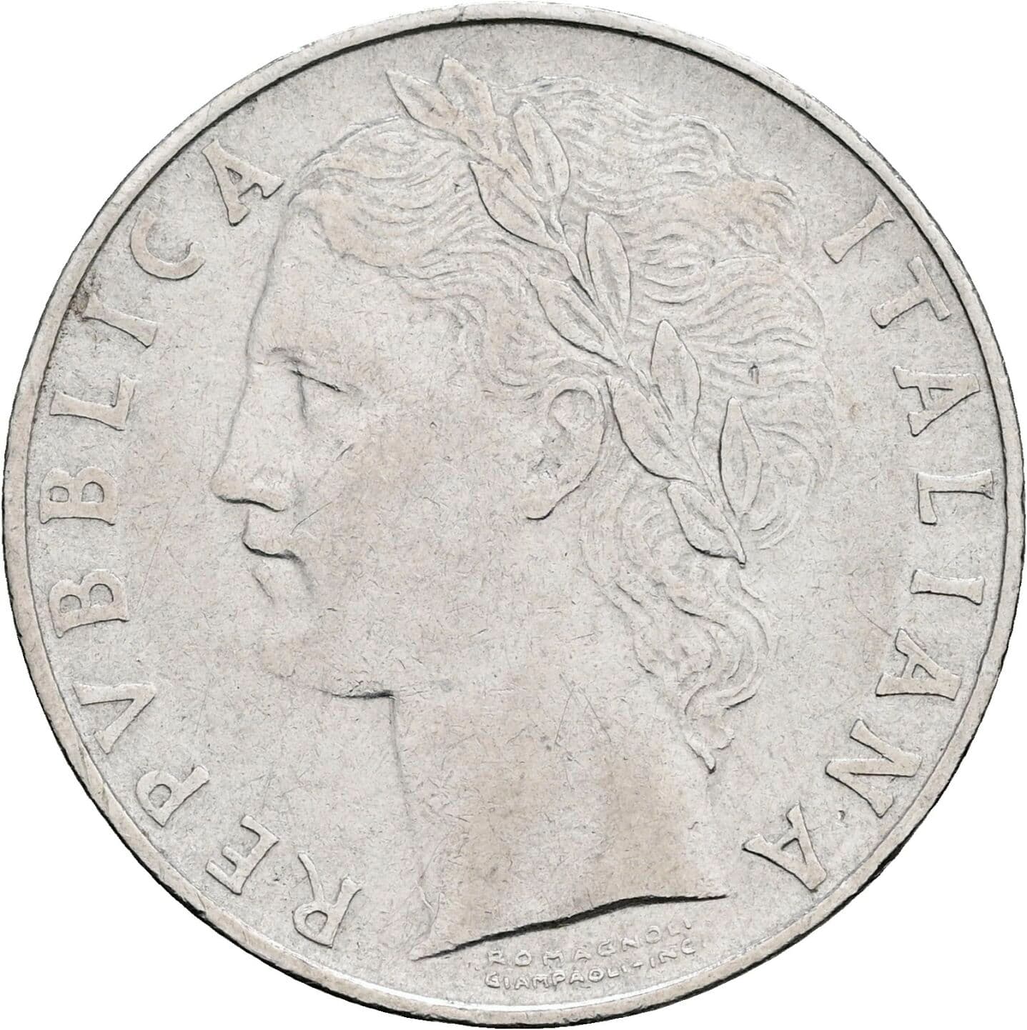 100 Lire 1956 – Vorderseite