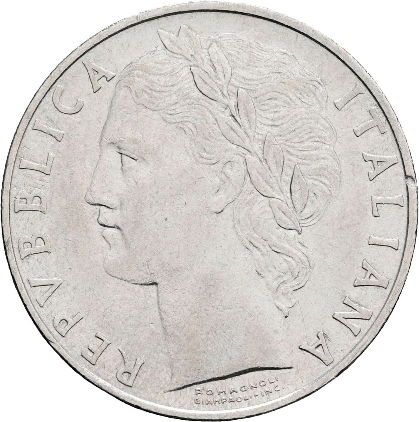 100 Lire 1966 – Vorderseite