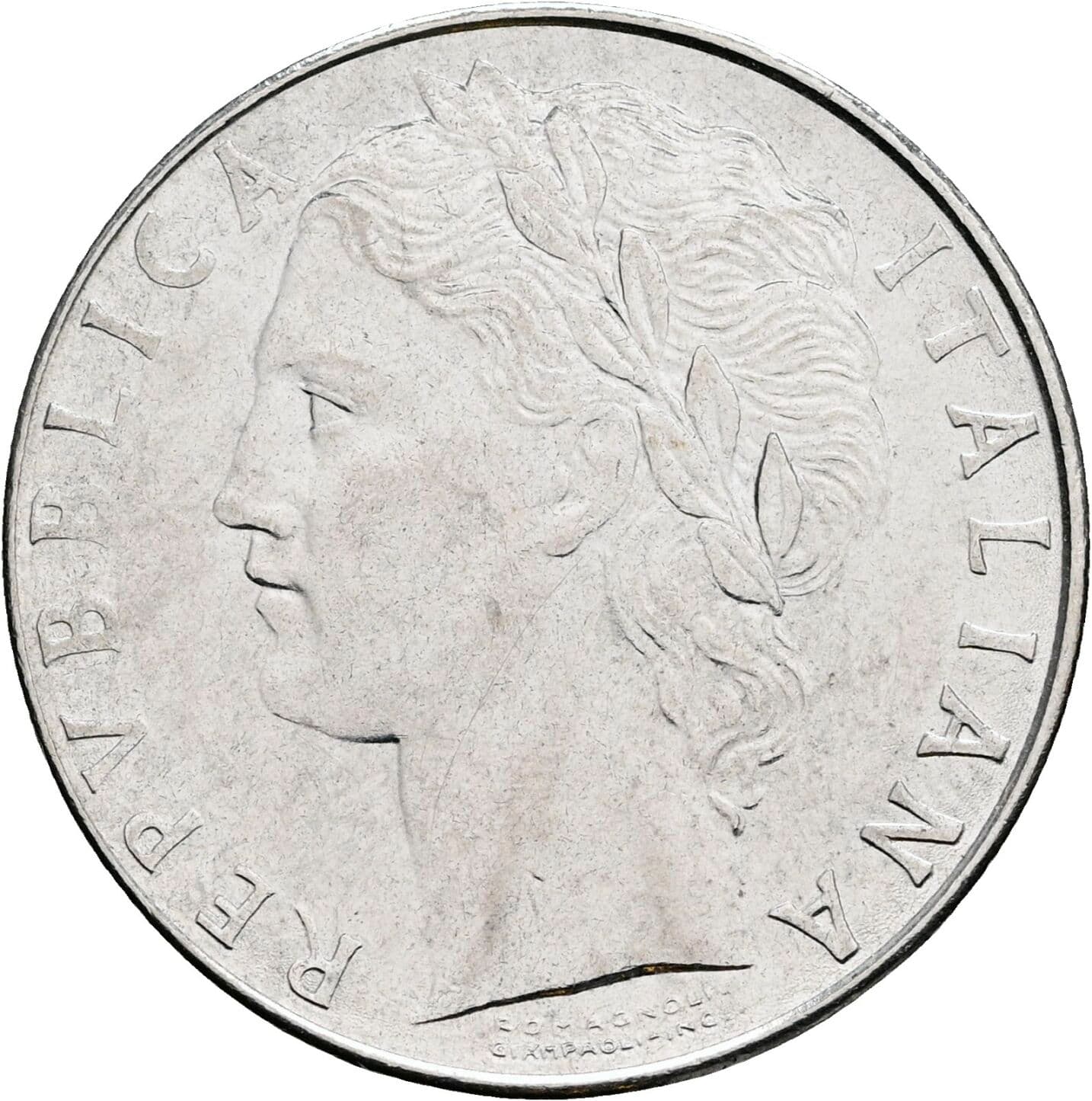 100 Lire 1979 – Vorderseite
