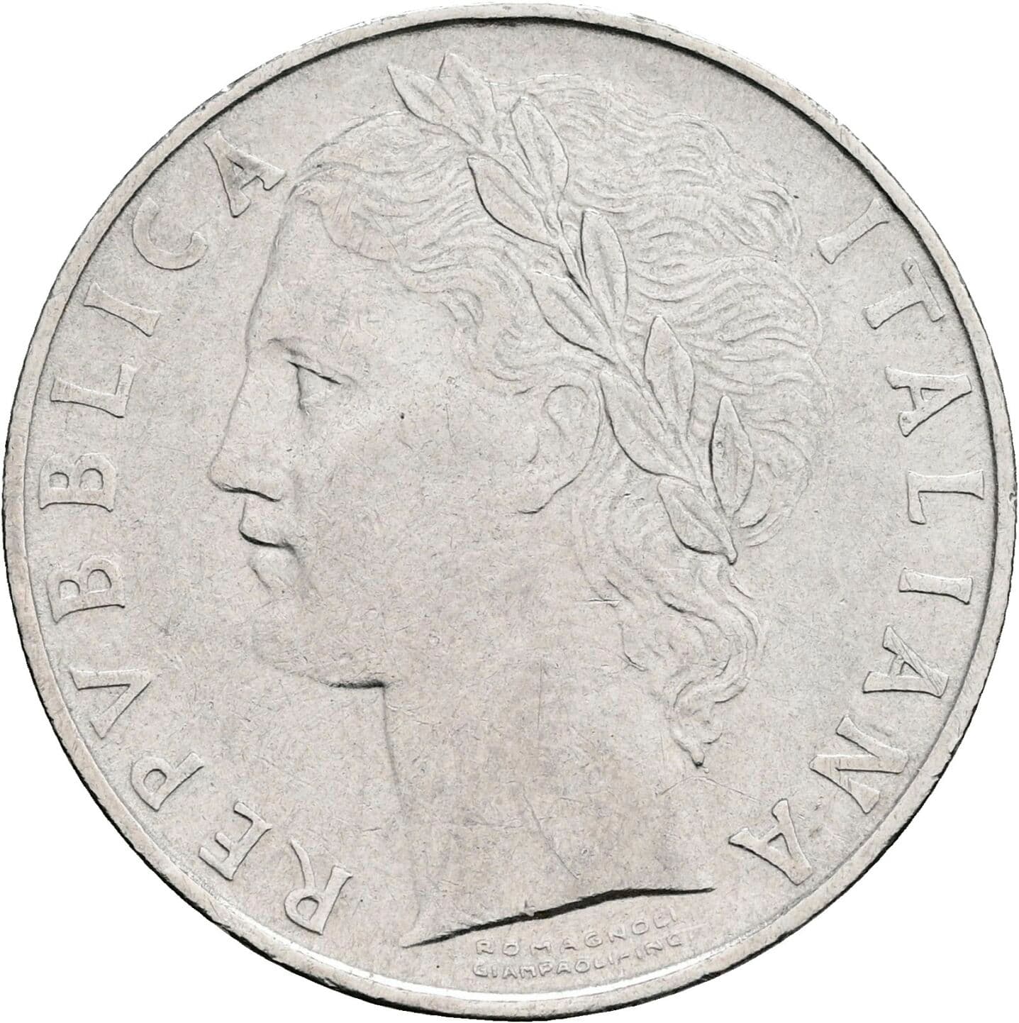 100 Lire 1955 – Vorderseite