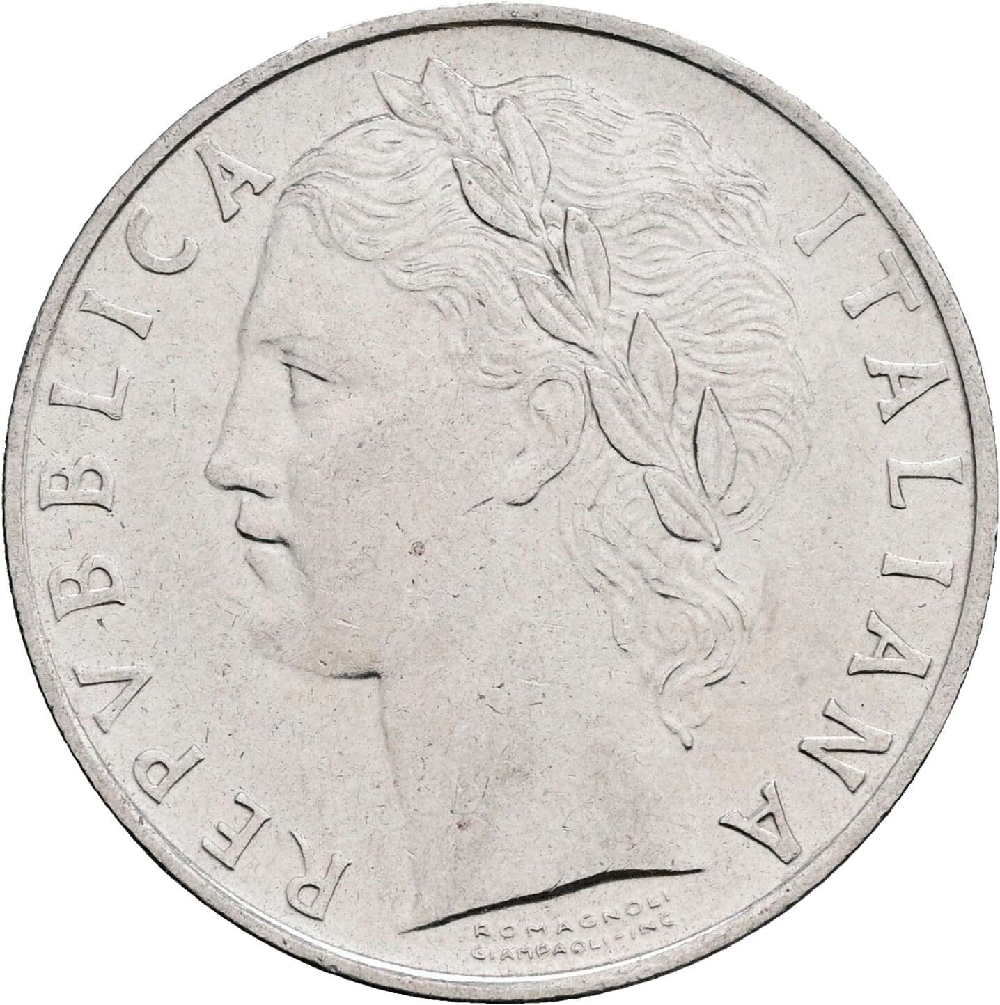100 Lire 1956 – Vorderseite