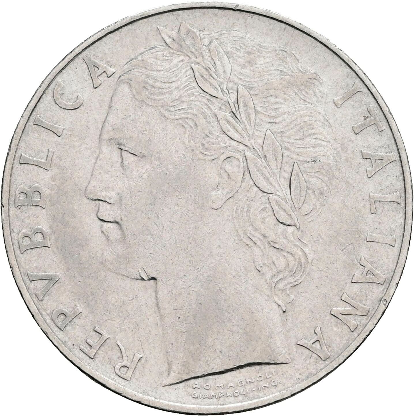 100 Lire 1957 – Vorderseite