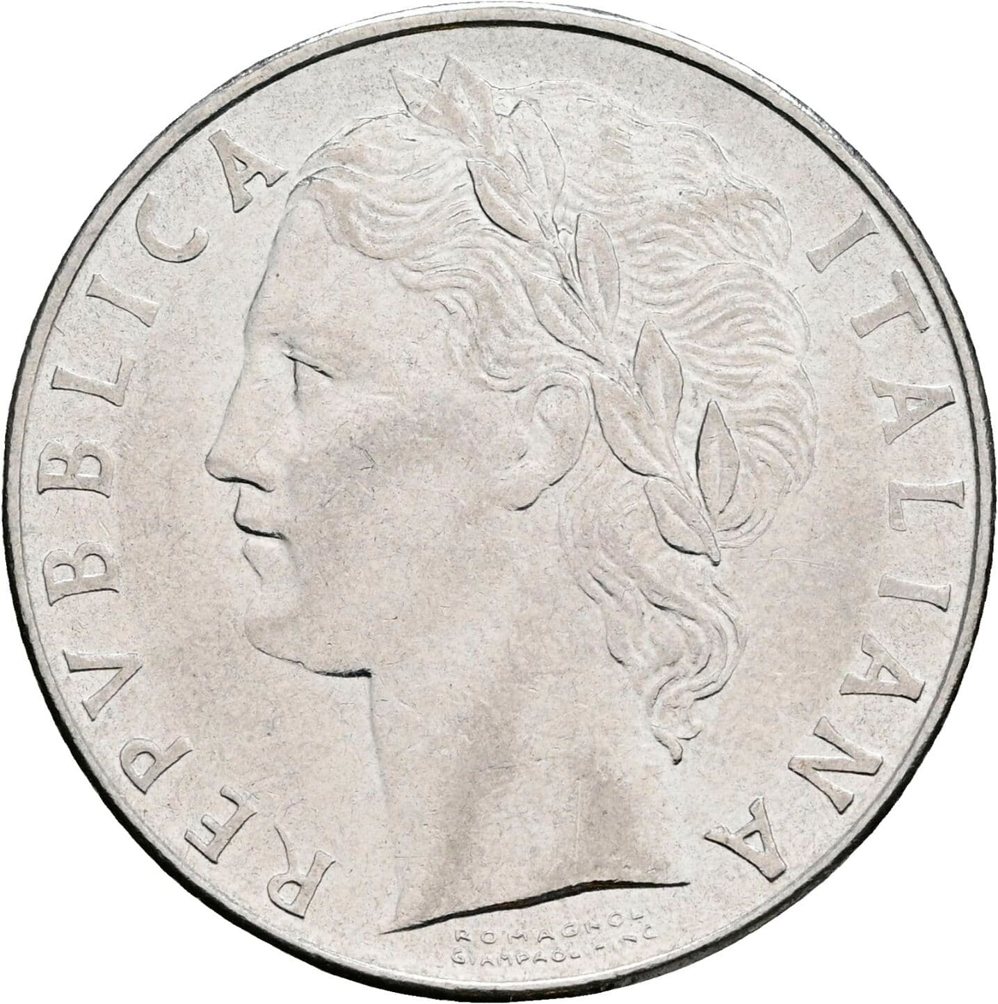 100 Lire 1977 – Vorderseite