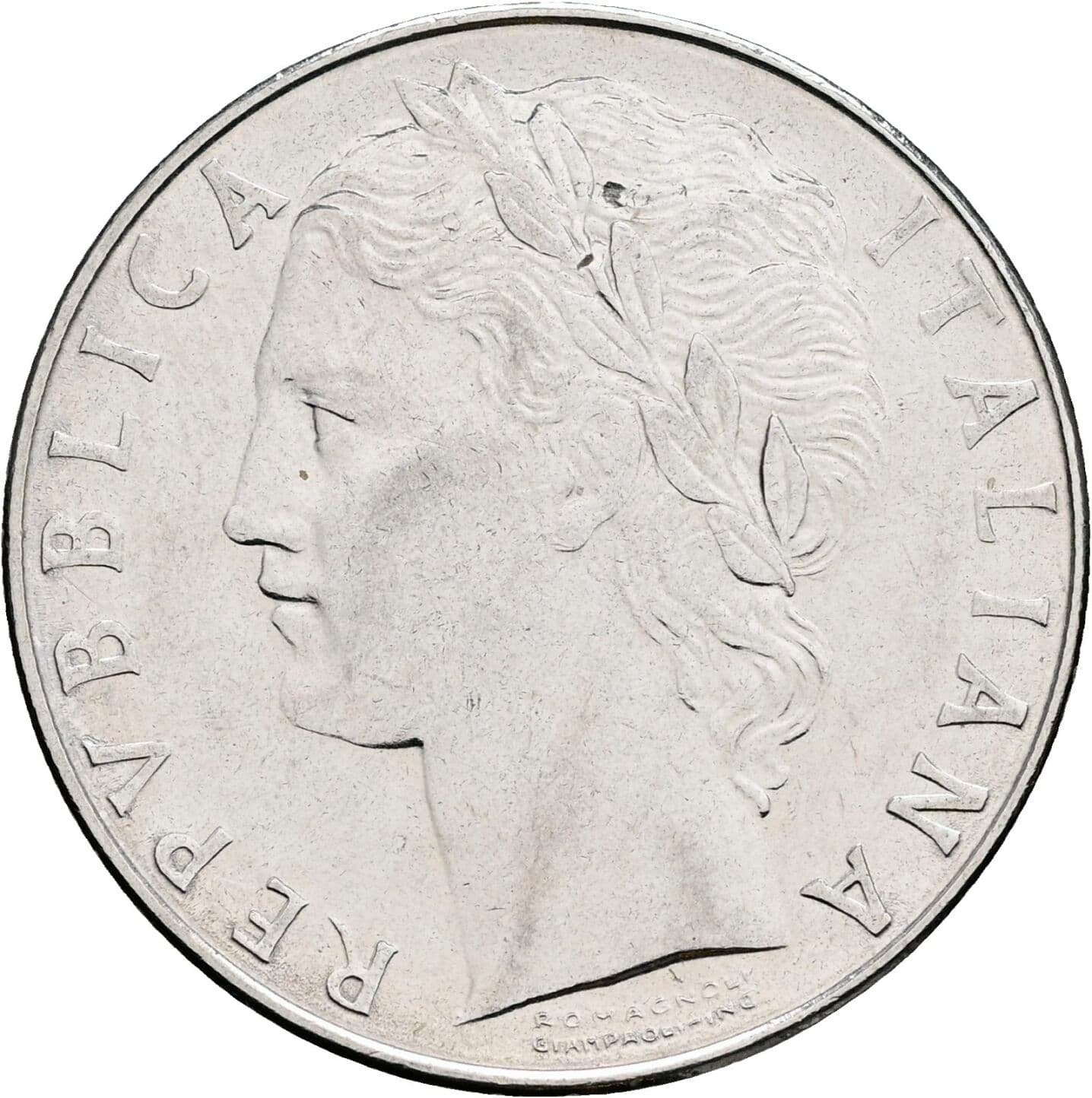 100 Lire 1979 – Vorderseite