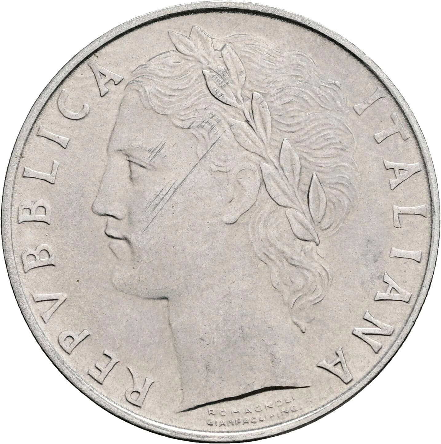 100 Lire 1956 – Vorderseite