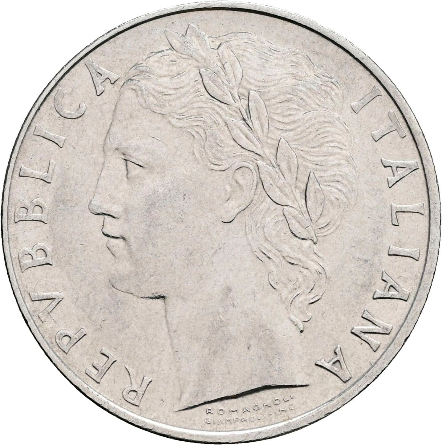 100 Lire 1972 – Vorderseite