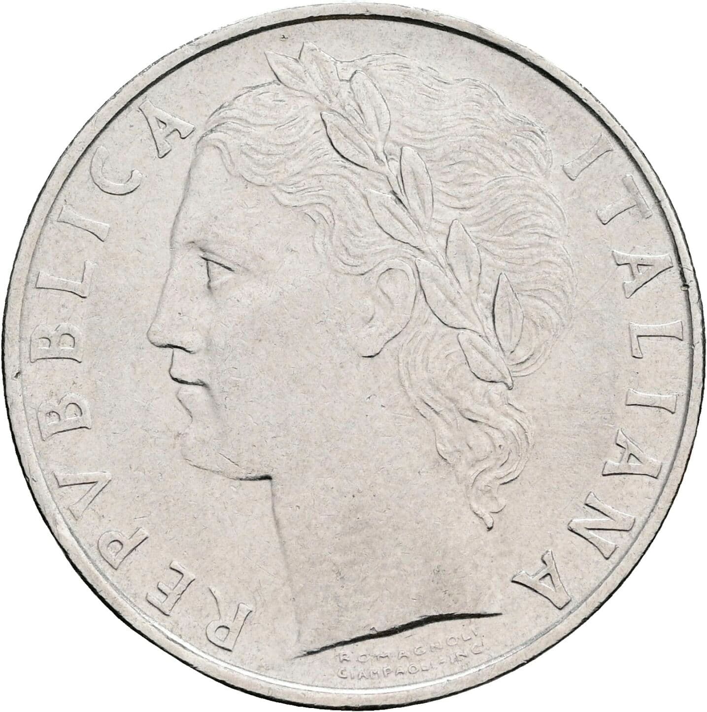 100 Lire 1963 – Vorderseite