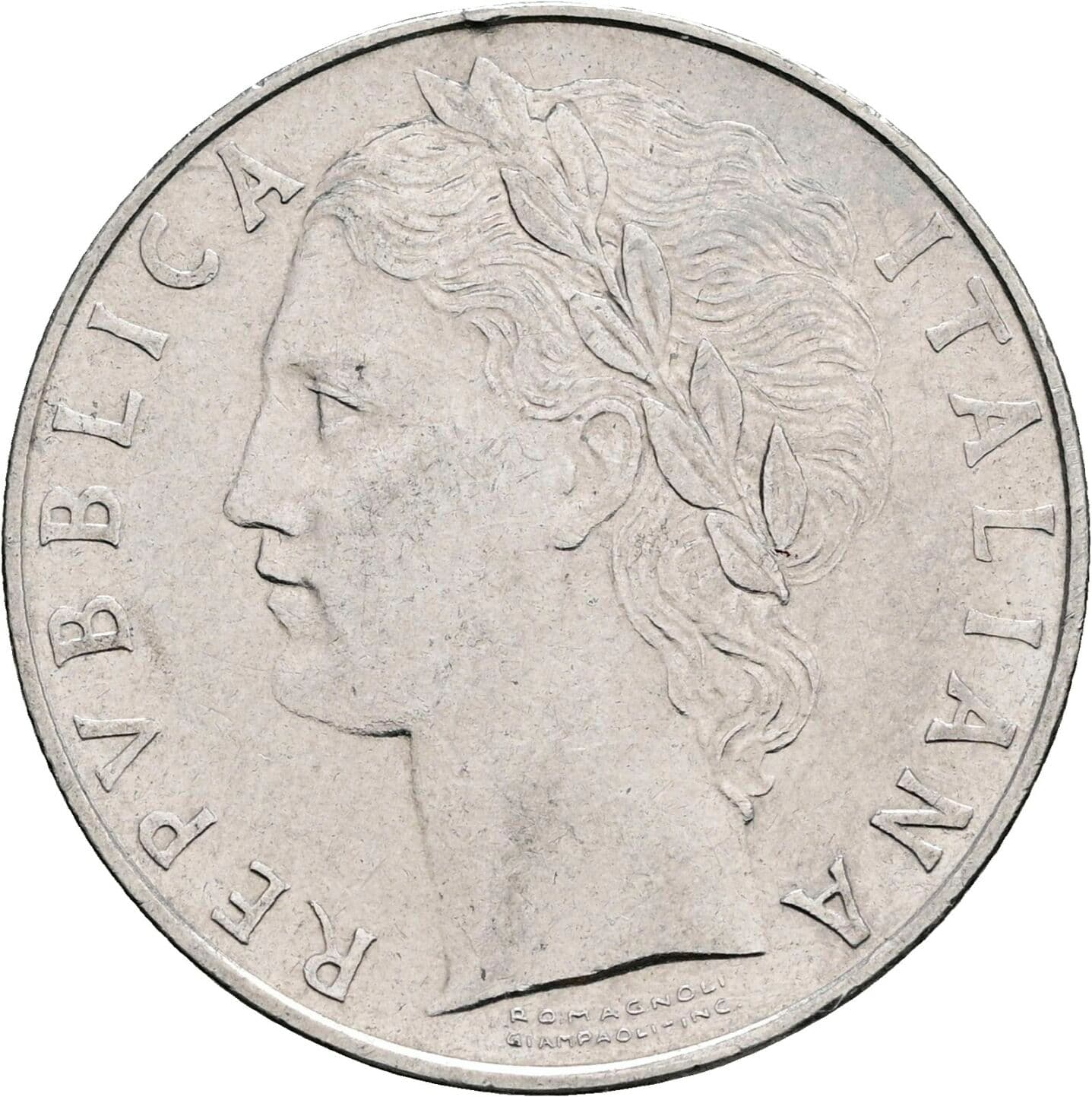 100 Lire 1973 – Vorderseite