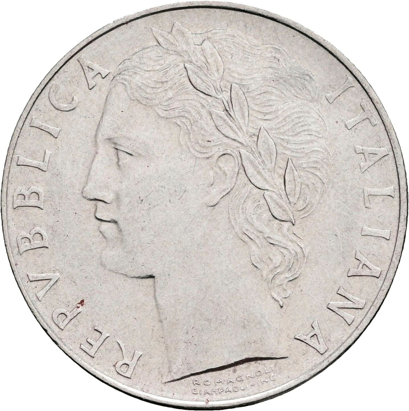 100 Lire 1957 – Vorderseite