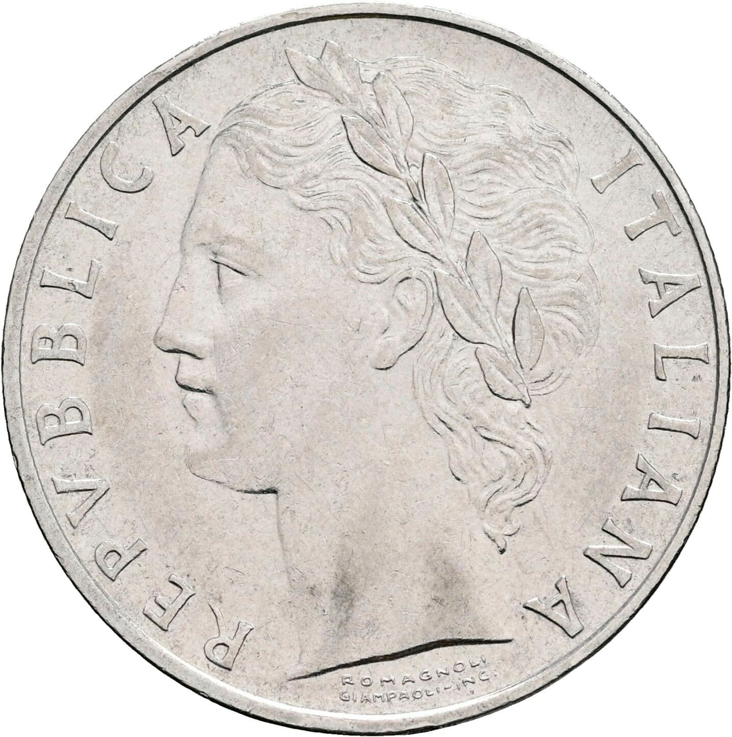 100 Lire 1970 – Vorderseite