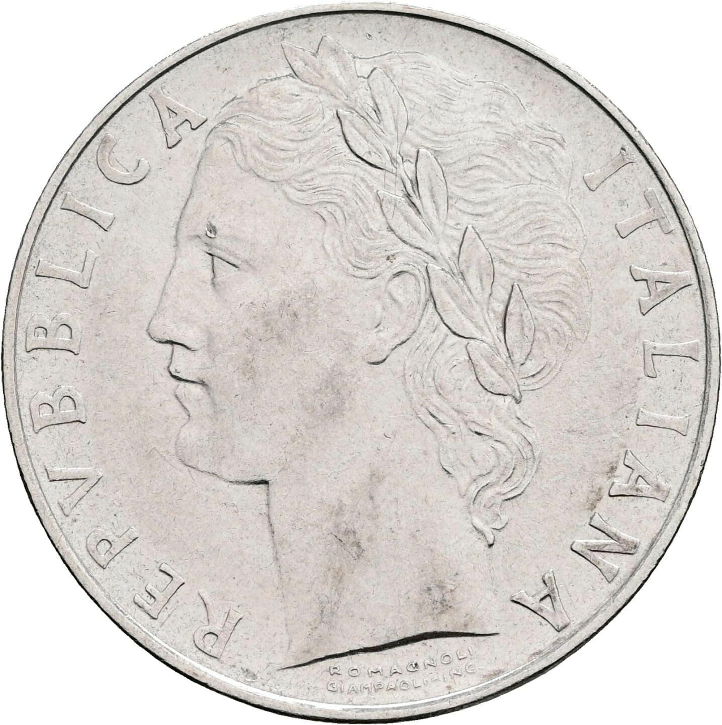 100 Lire 1957 – Vorderseite