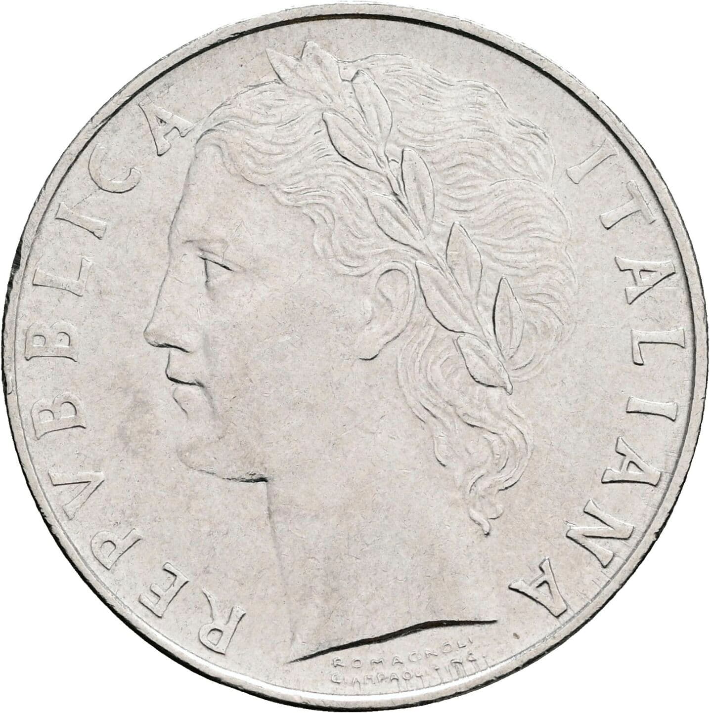 100 Lire 1972 – Vorderseite