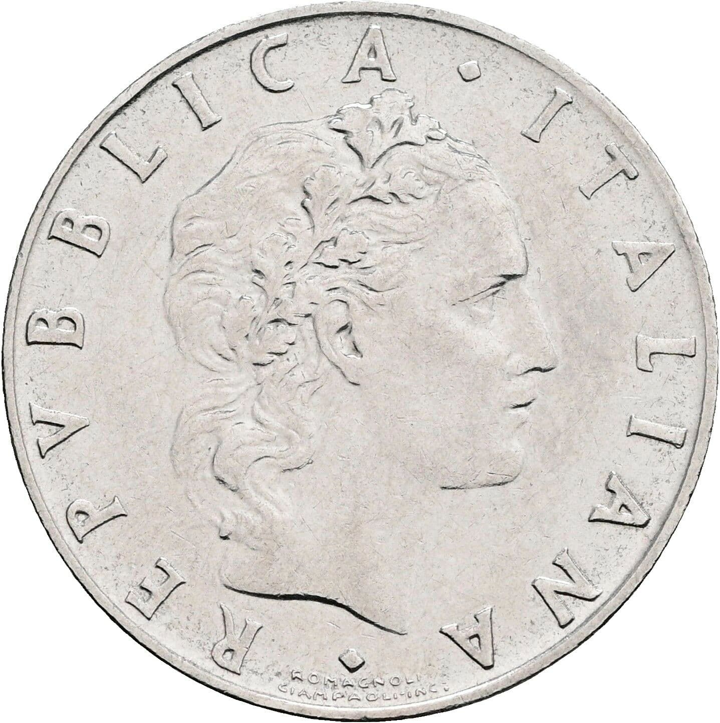 50 Lire 1967 – Vorderseite