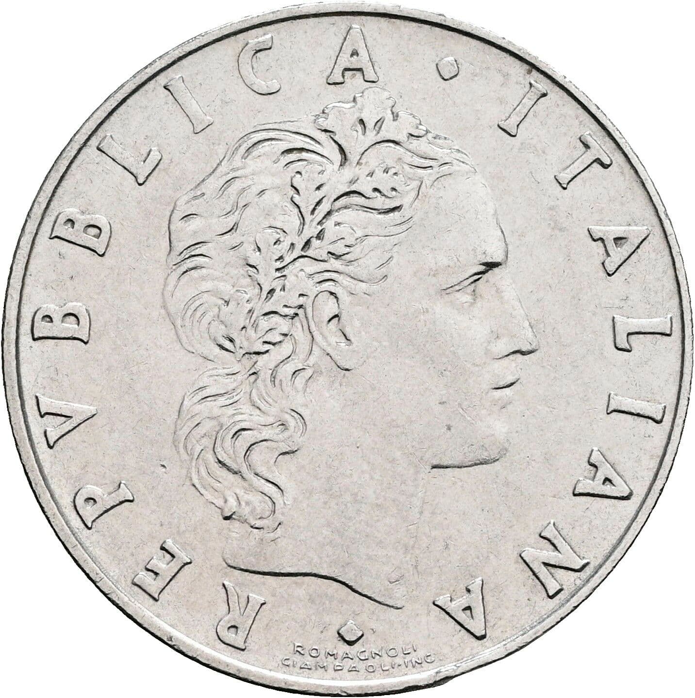50 Lire 1972 – Vorderseite