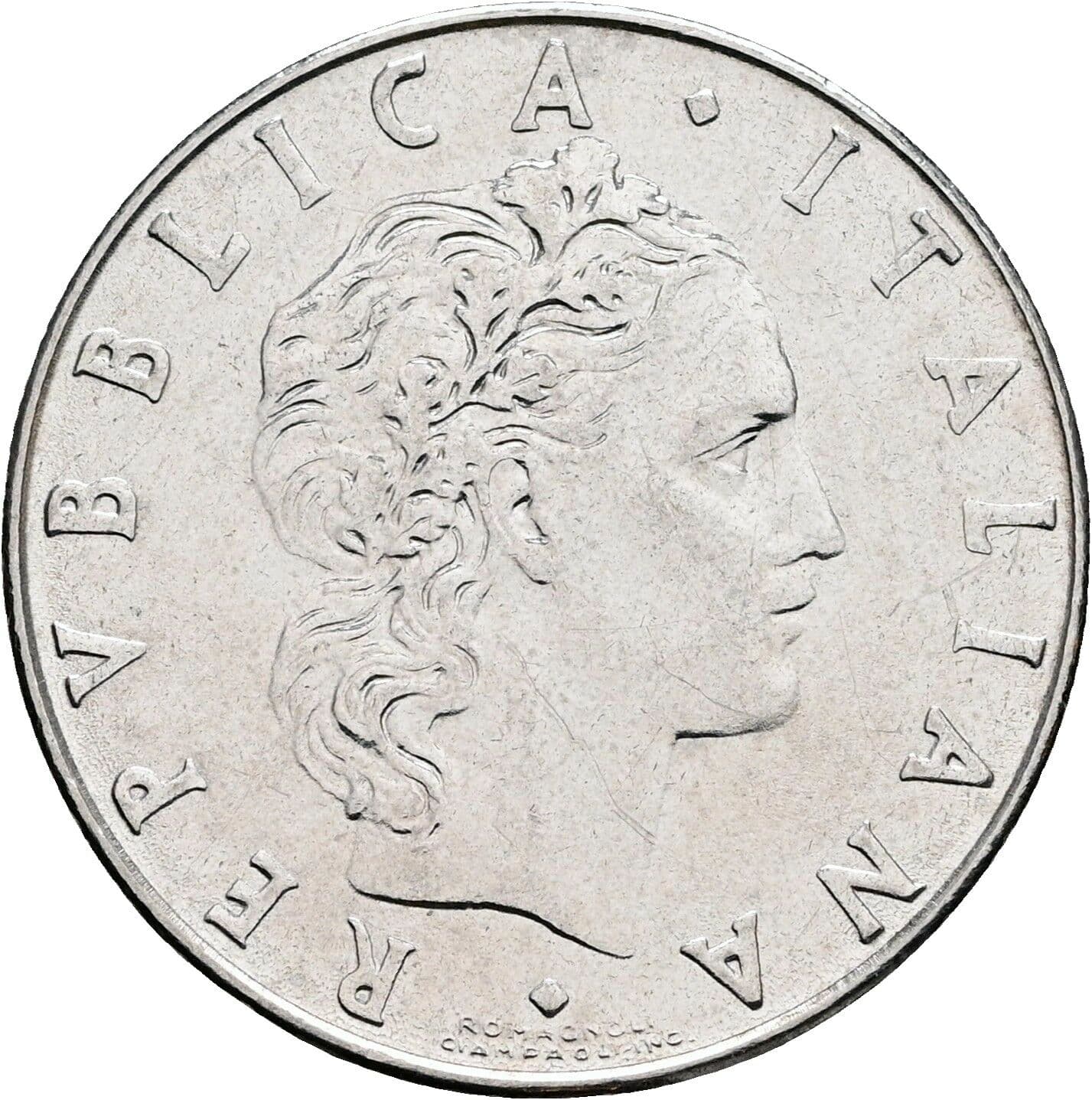 50 Lire 1977 – Vorderseite