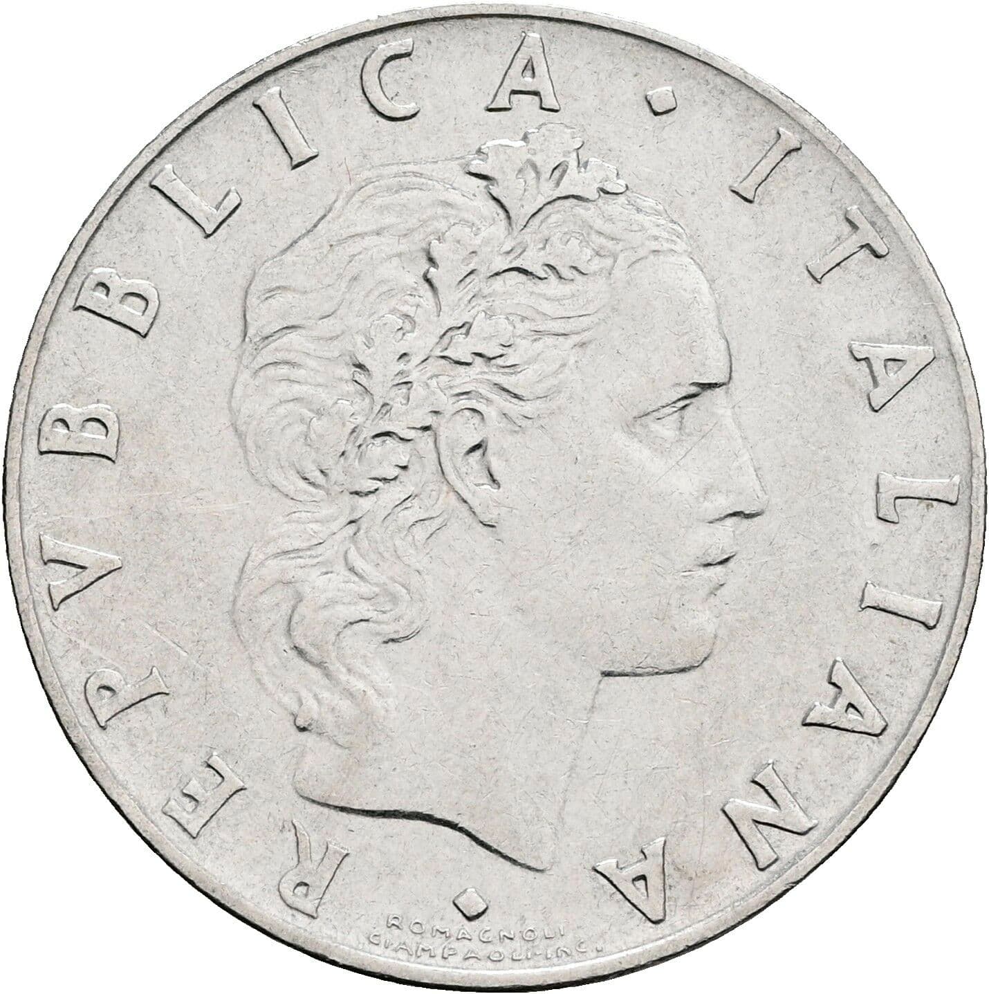 50 Lire 1963 – Vorderseite