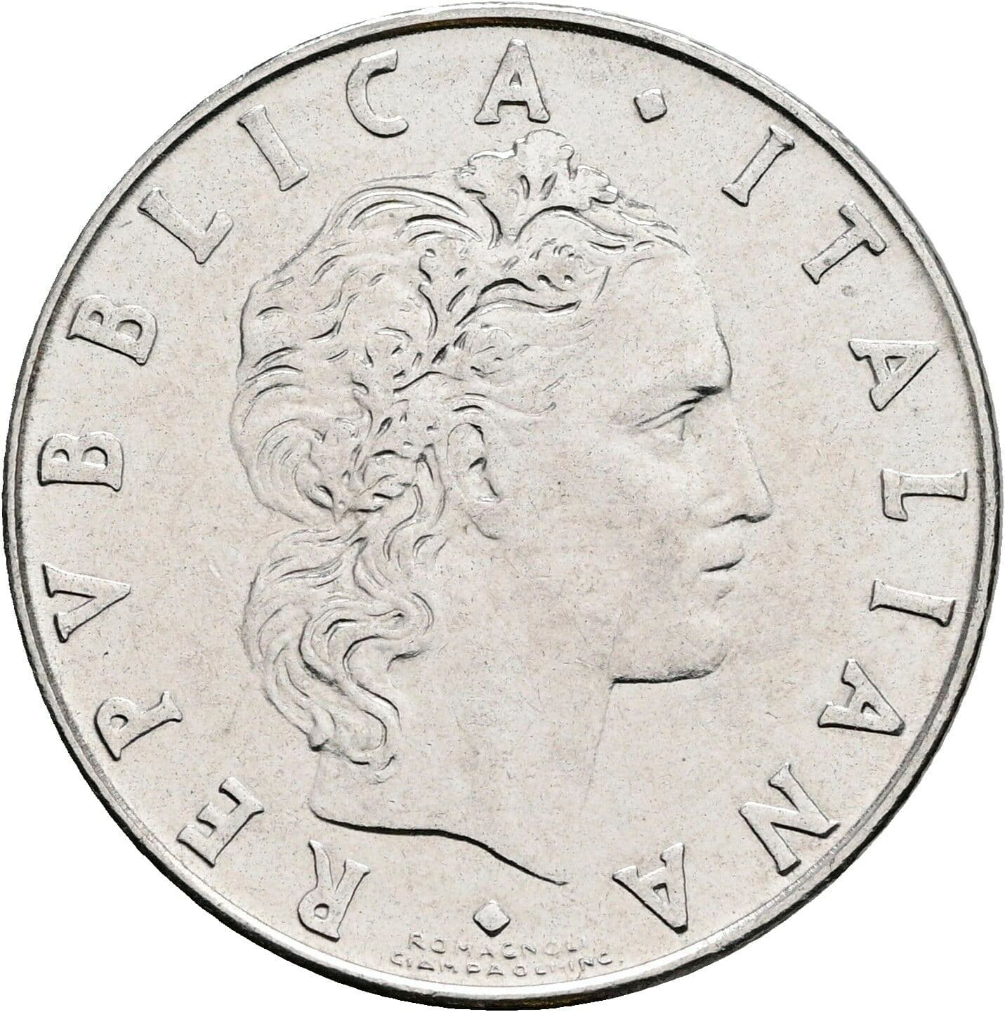 50 Lire 1974 – Vorderseite