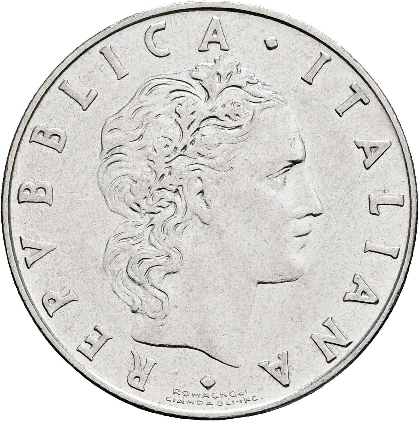 50 Lire 1980 – Vorderseite
