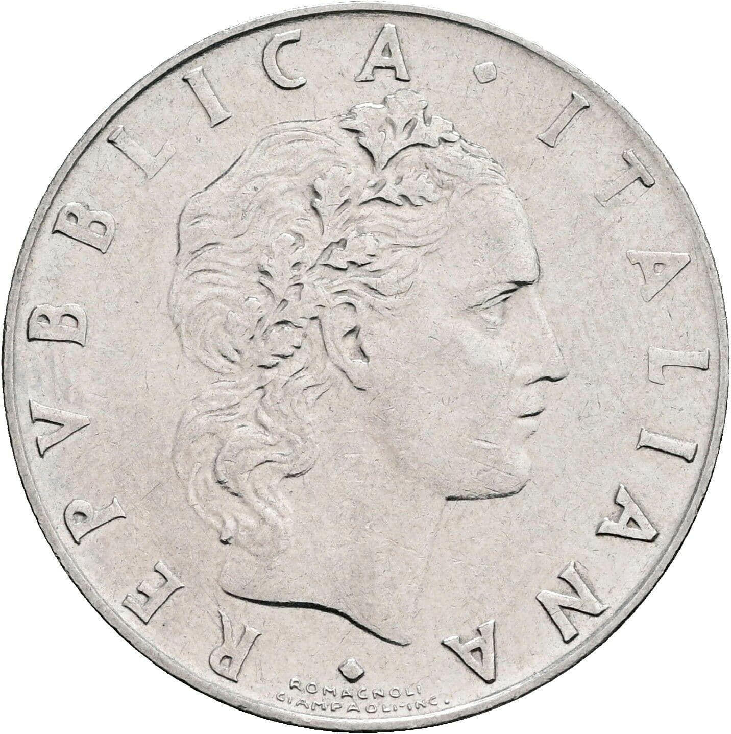 50 Lire 1967 – Vorderseite